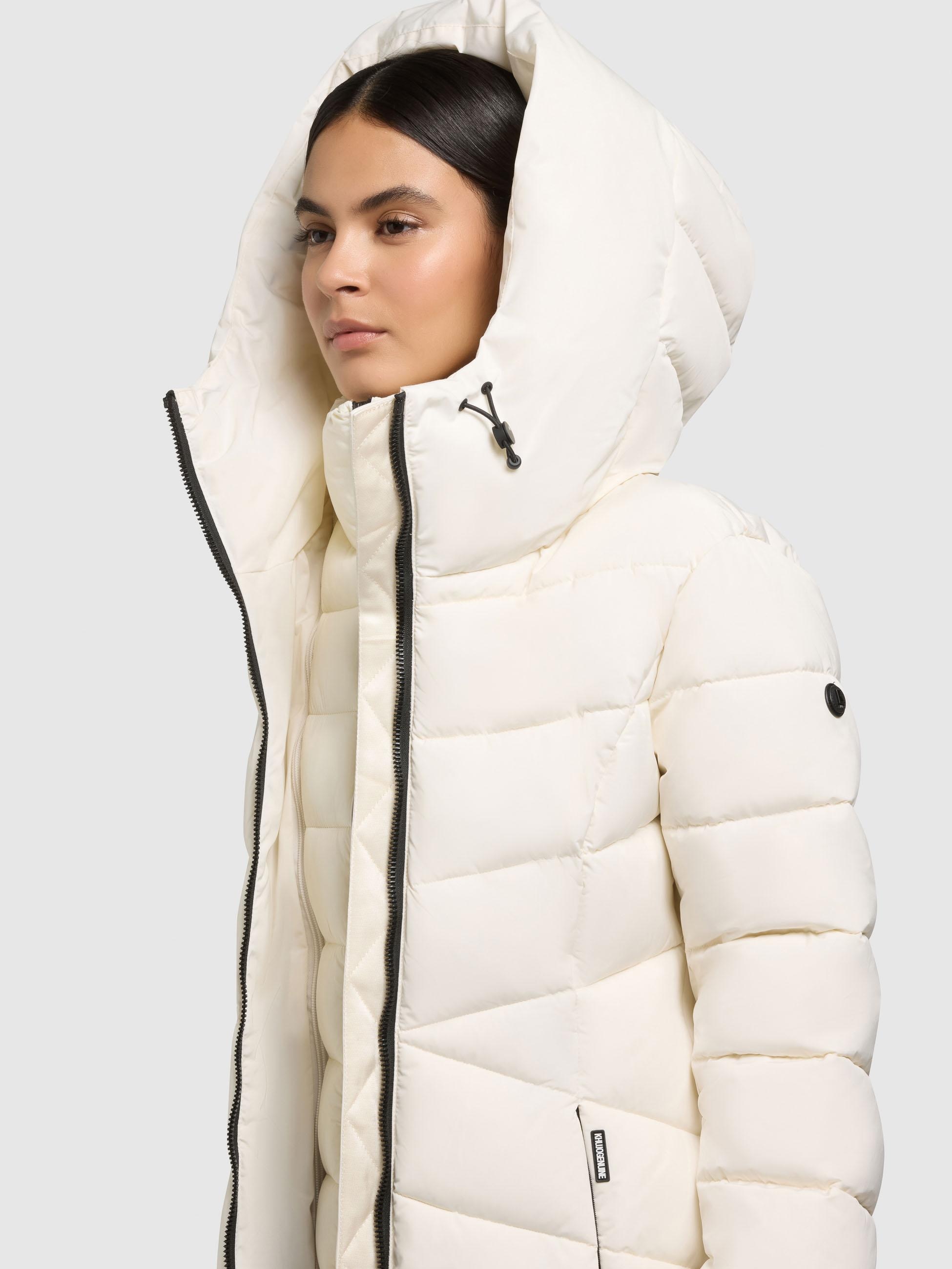 khujo Wintermantel »Dier« Winter Steppmantel mit Inlay und Kapuze