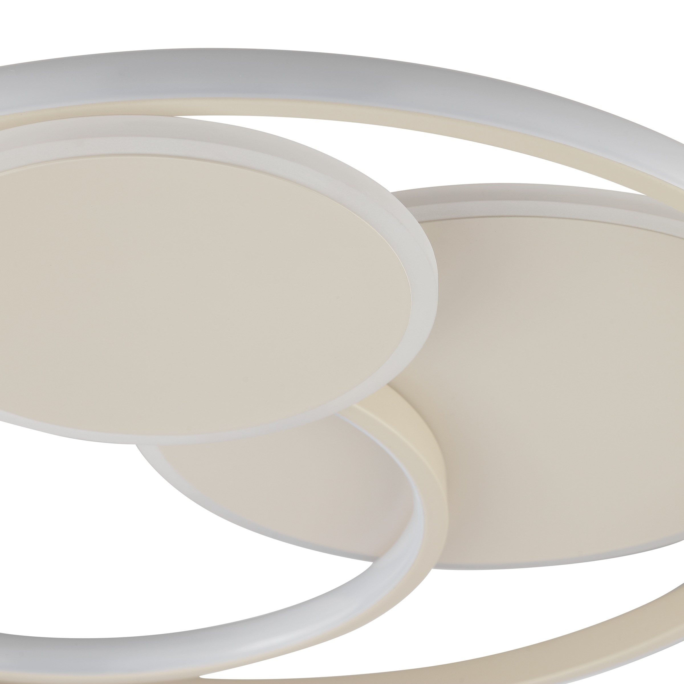 Brilliant LED Deckenleuchte »Runda« LED-Modul 1 Stk. warmweiß - kaltweiß Ø 50 cm, 5200 lm, CCT 3000-6500 K, dimmbar, Metall/Silikon, beige