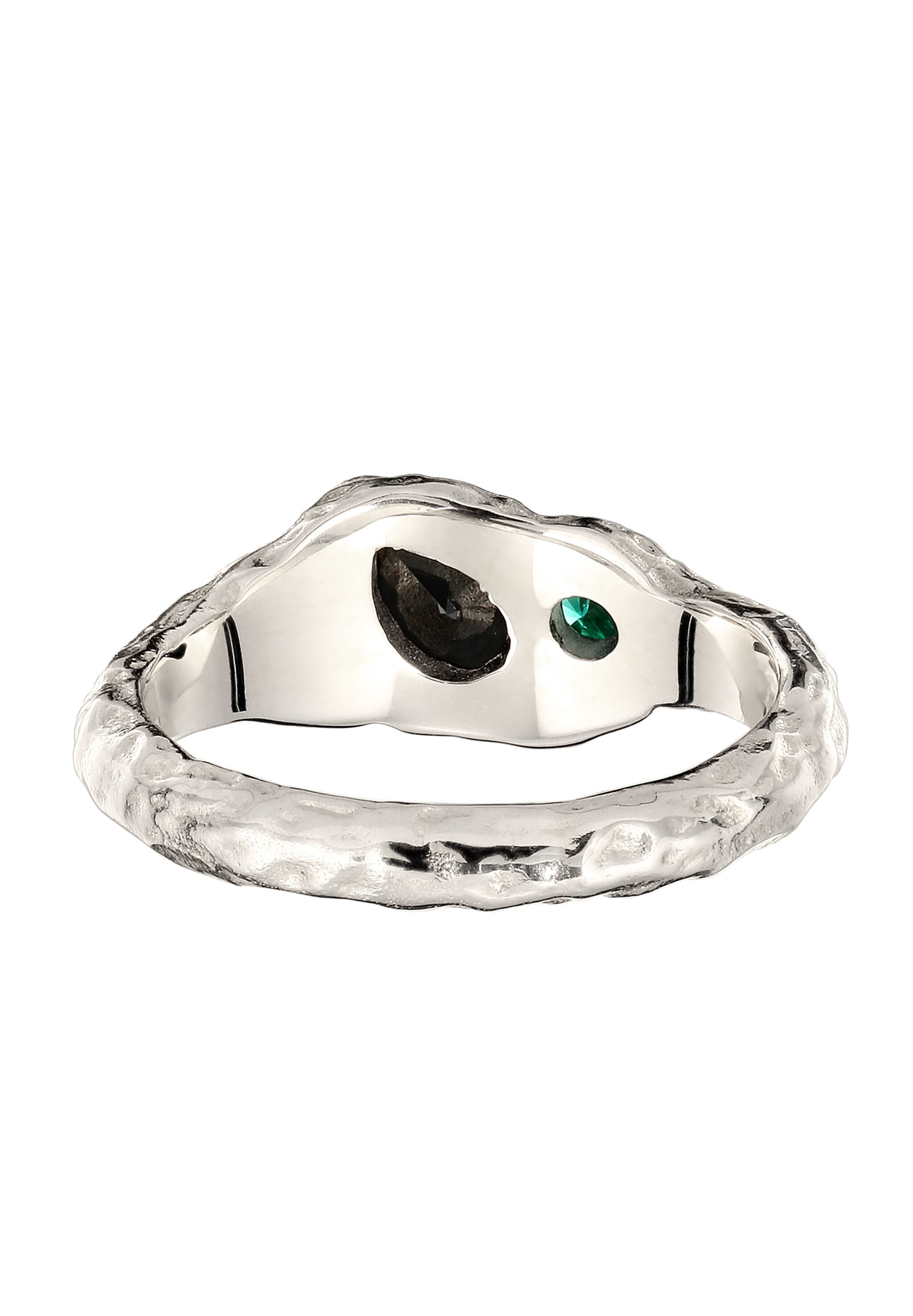 Elli Silberring »Ring Synthetischer Smaragd Zirkonia Grün 925 Sterling Silber«