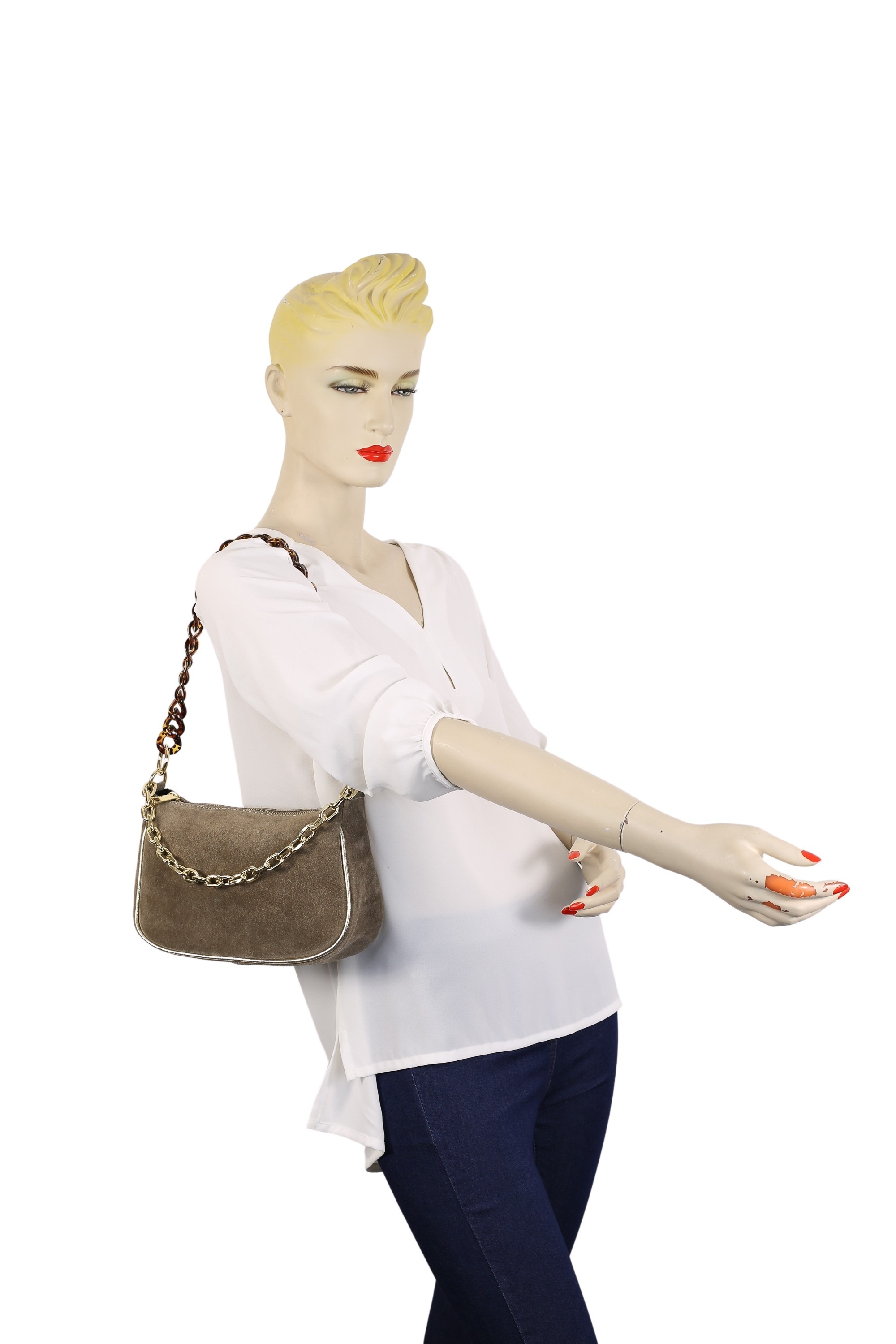 COLLEZIONE ALESSANDRO Schultertasche »Heidi«, aus Rindsleder, 3 Tragevarianten