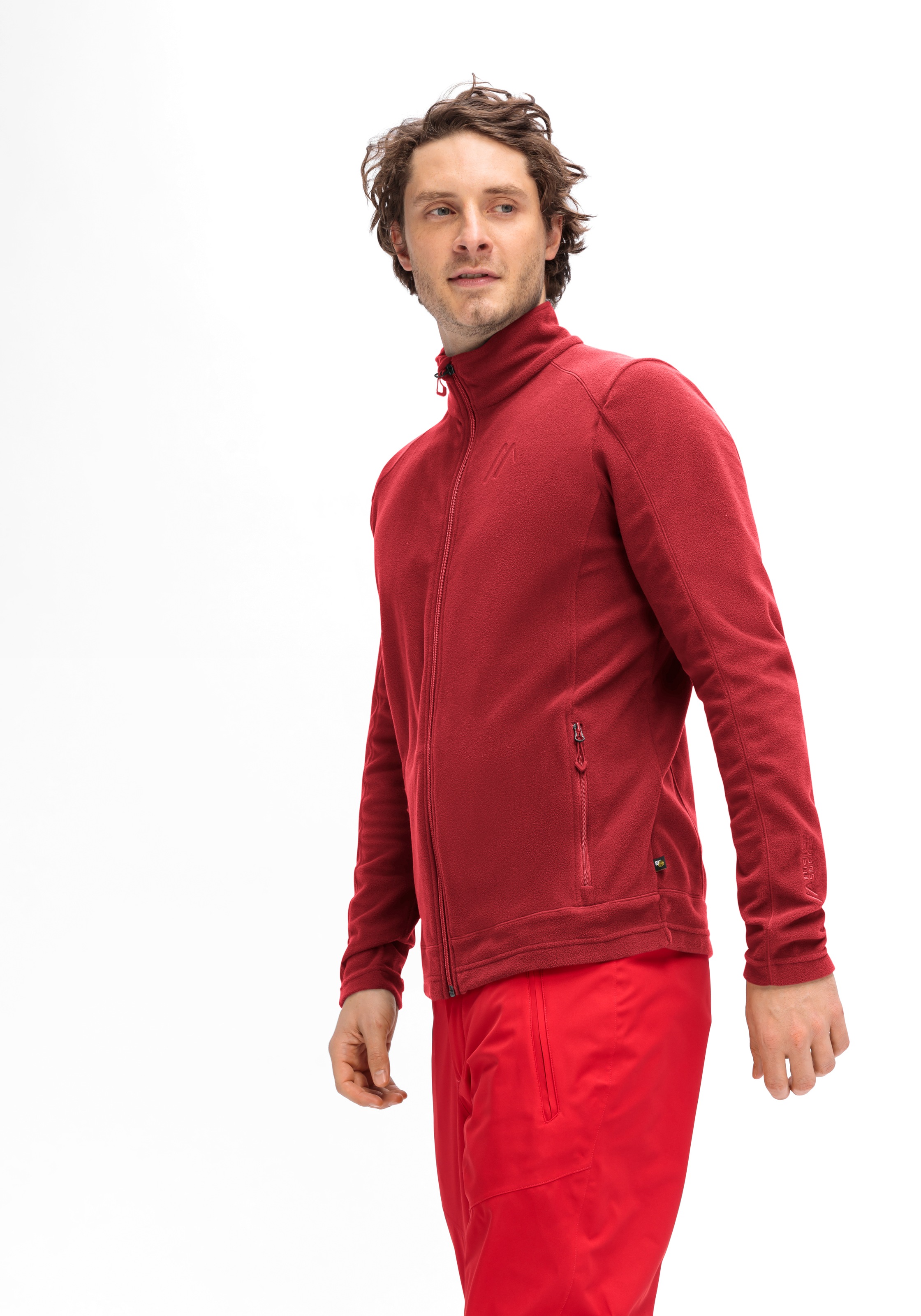 Maier Sports Fleecejacke »Dennis Jacket M«, Herren Midlayer, pflegeleichtes Fleece mit 2 RV-Taschen