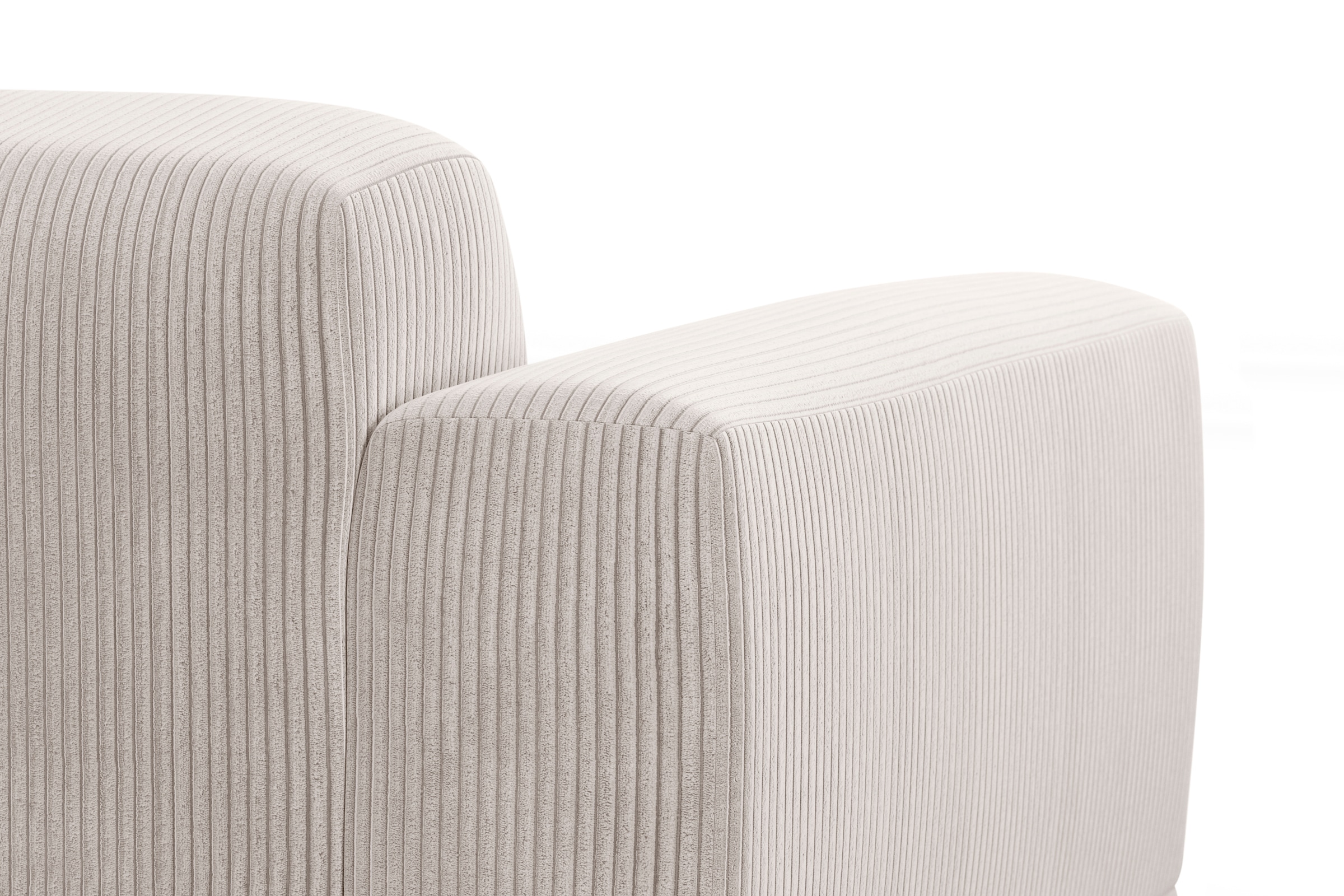 TRENDMANUFAKTUR Ecksofa »Braga, mit hochwertigem Kaltschaum, L-Form, in Cord erhältlich«, (2 St.), modernes Sofa, Couch mit hohem Sitzkomfort, 255/72/160 cm (B/H/T)