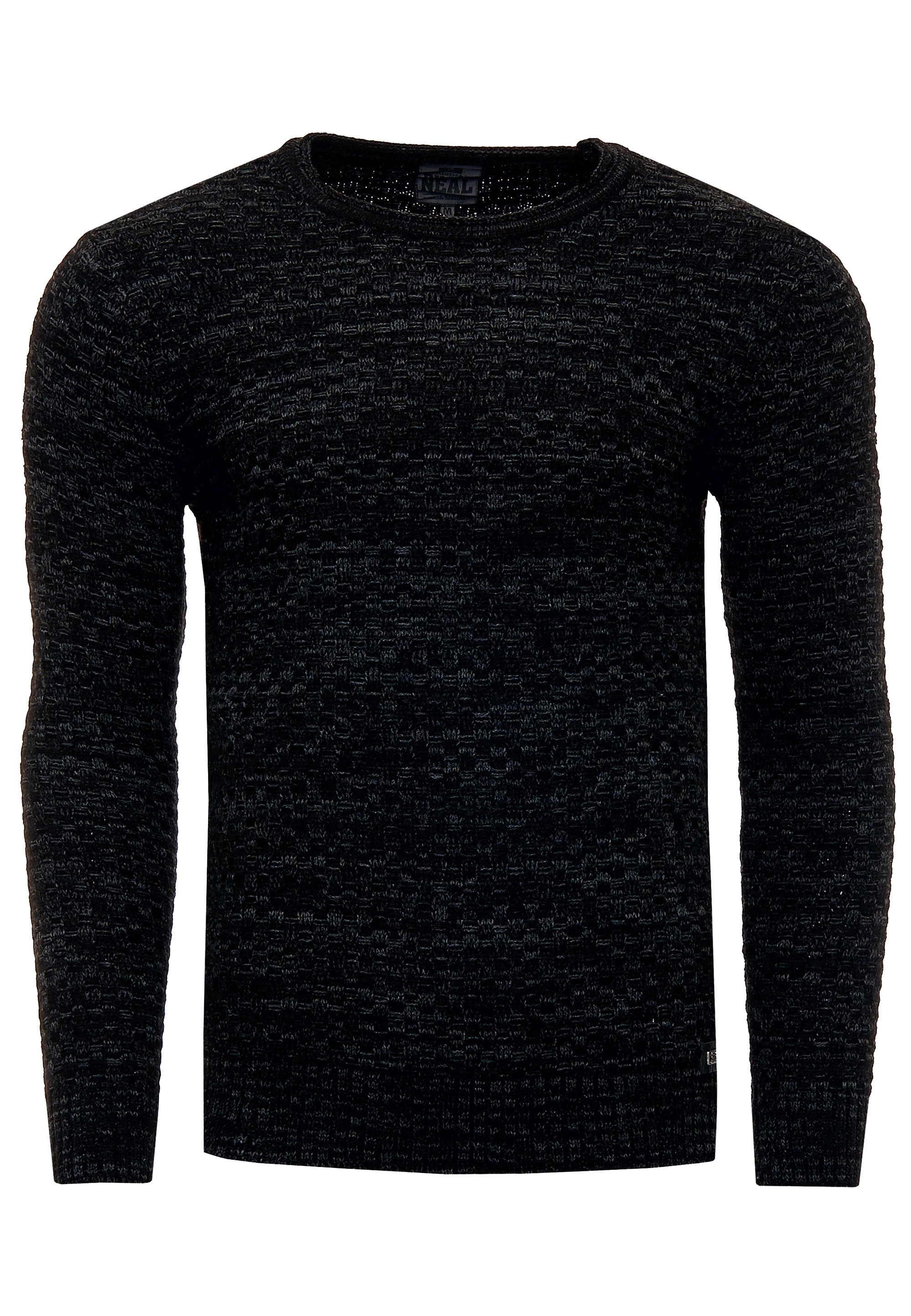 Rusty Neal Strickpullover, im melierten Design