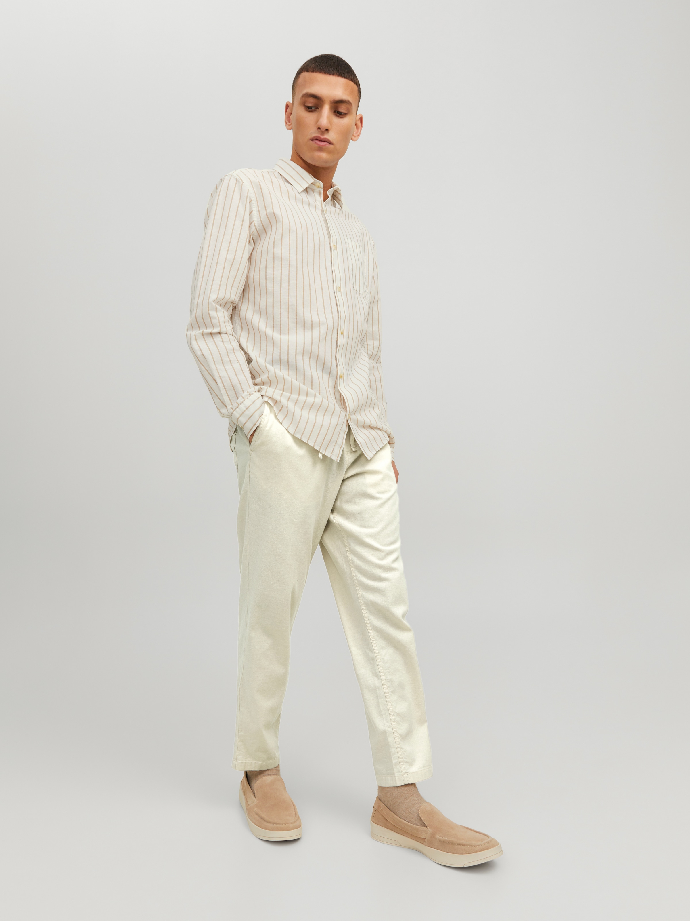 Jack & Jones Stoffhose »JPSTACE DAVE BREEZE JOGGER SN«, mit elastischem Bund