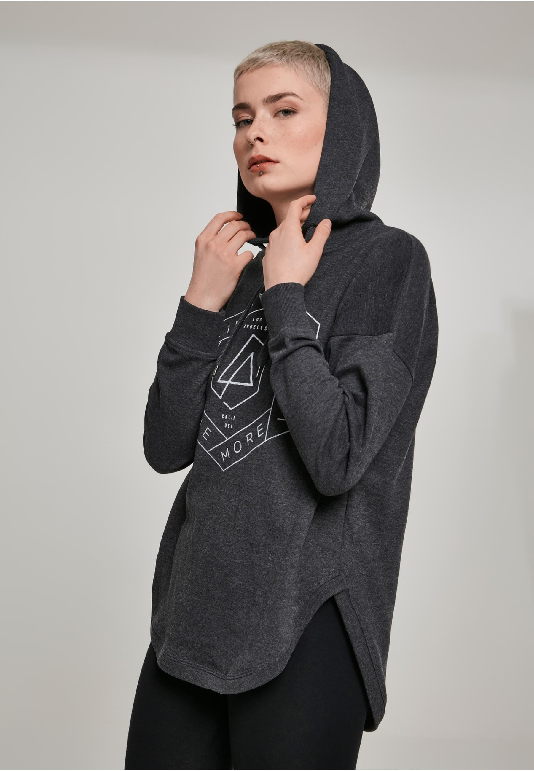 Merchcode Kapuzenpullover »Merchcode Damen Ladies Linkin Park OML Oversize Hoody«, (1 tlg.)