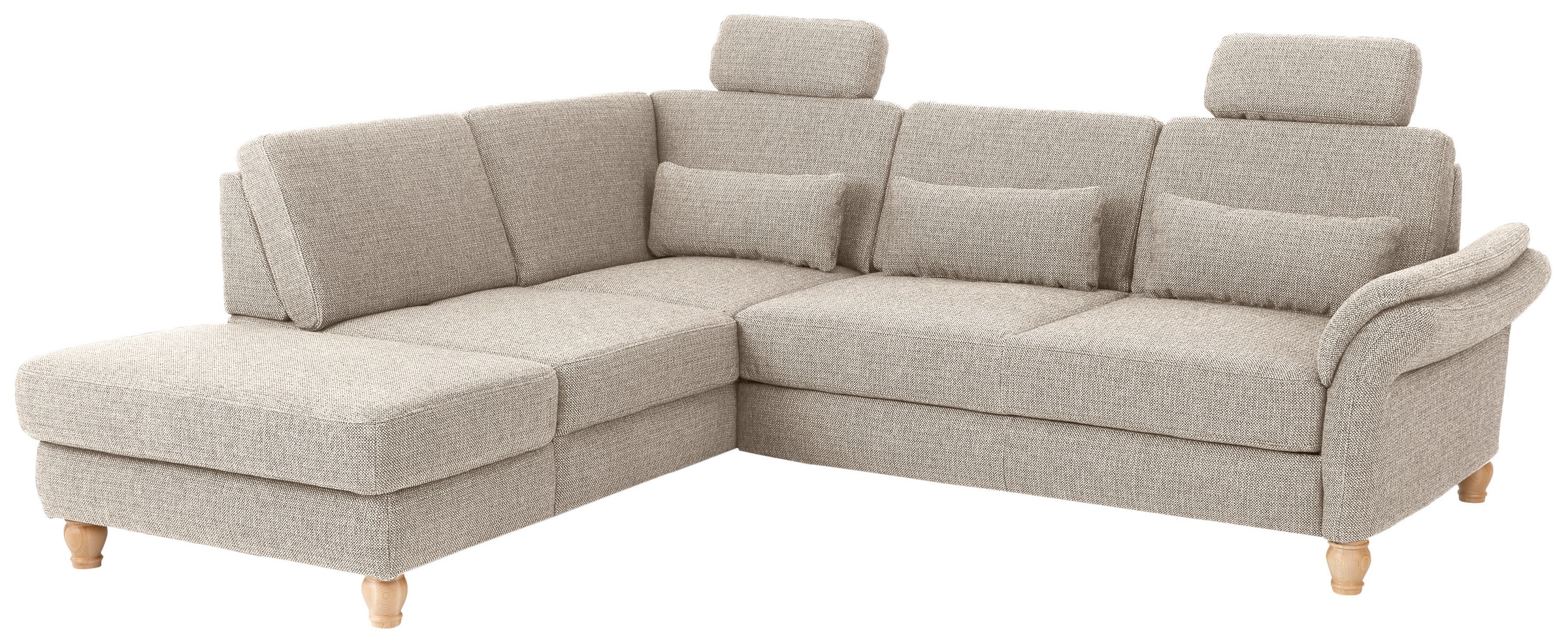Home affaire Ecksofa »Palace L-Form«, incl. Sitztiefenverstellung, wahlweise mit Bettfunktion und Stauraum