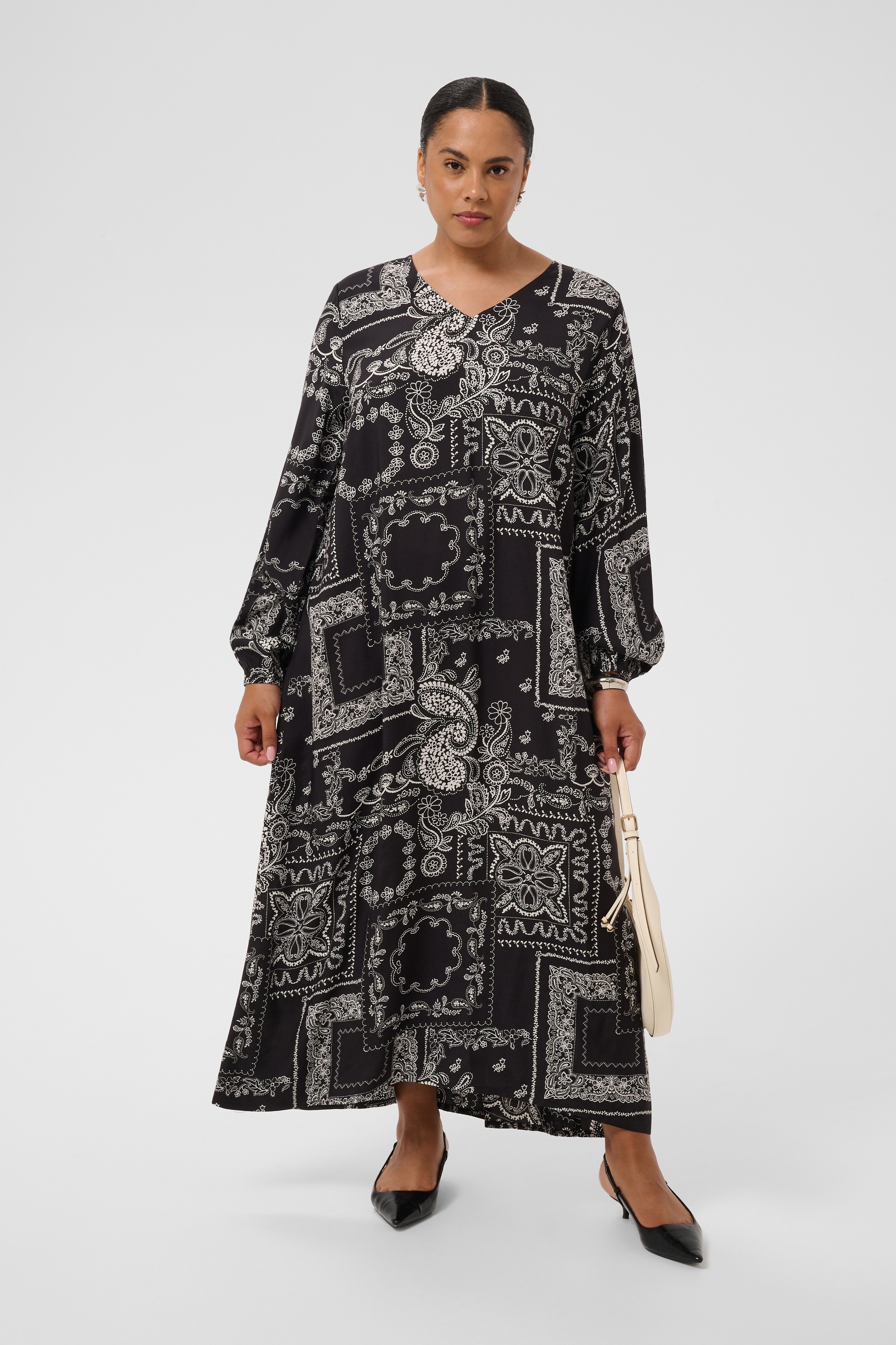 KAFFE Curve Midikleid »Damen Kleid KCgardia«
