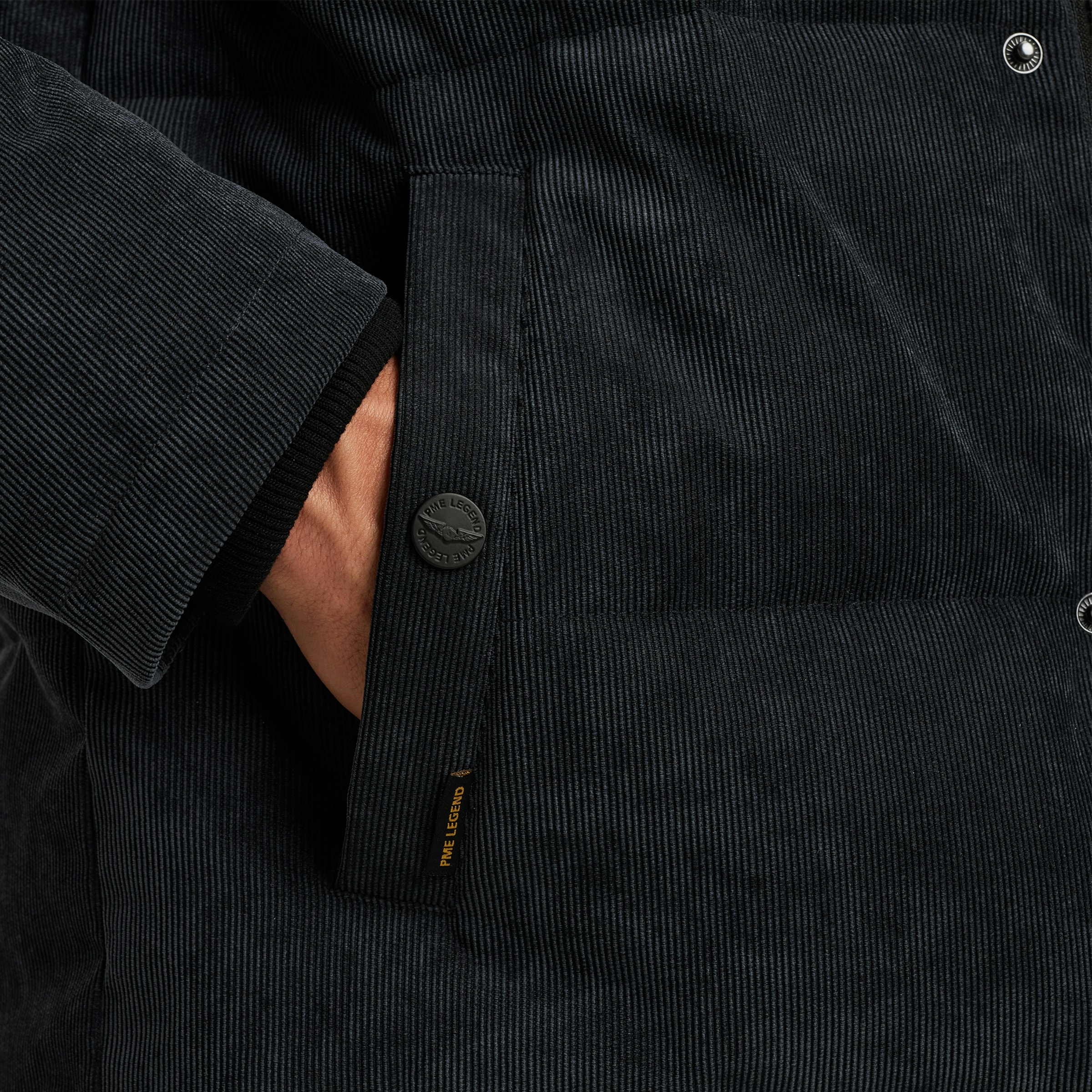 PME LEGEND Cordjacke »GOBBLER«, mit Kapuze, Ärmelabschluss mit Windstopper