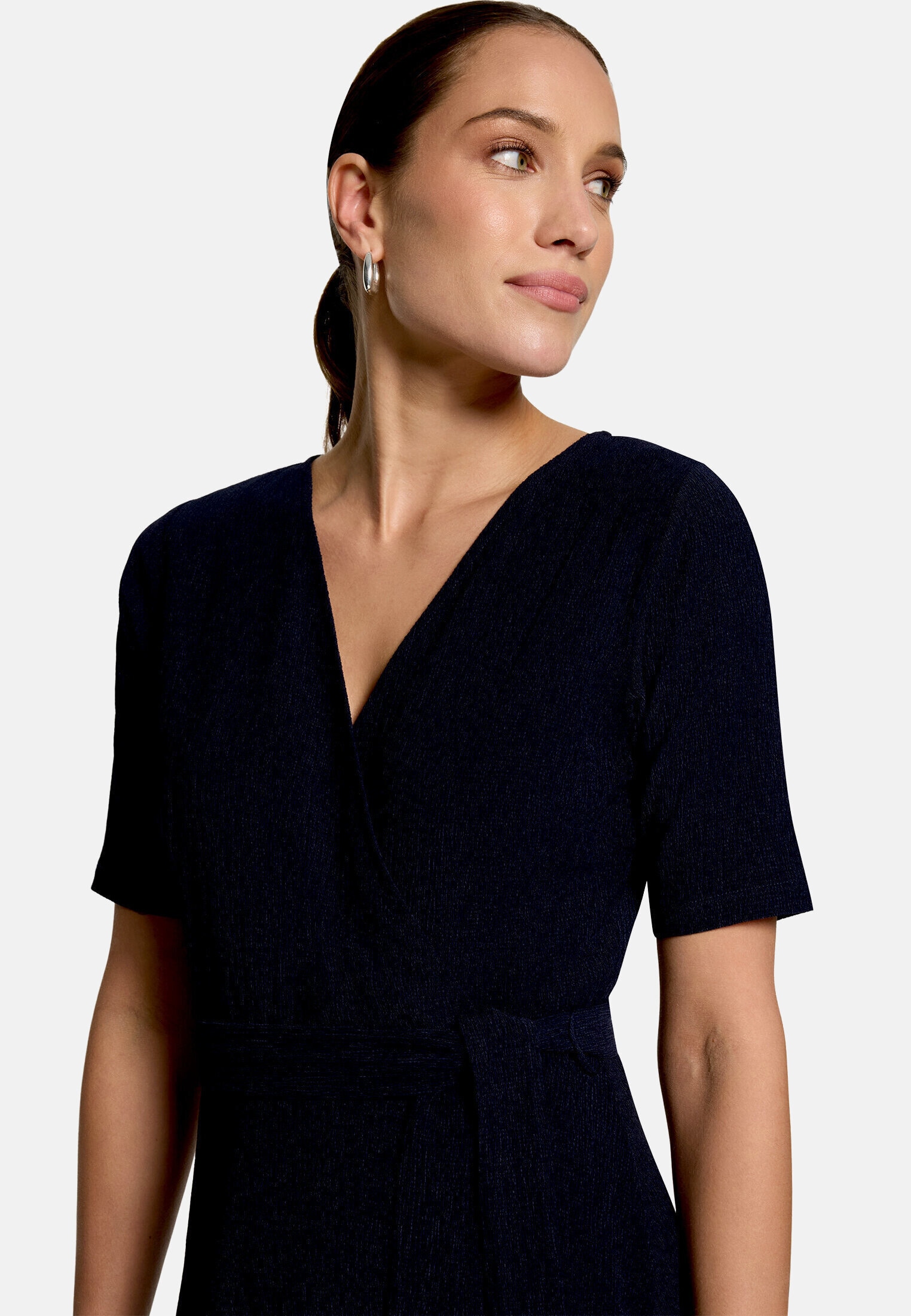 Zero Jerseykleid »Damen mit Gürtel« Material