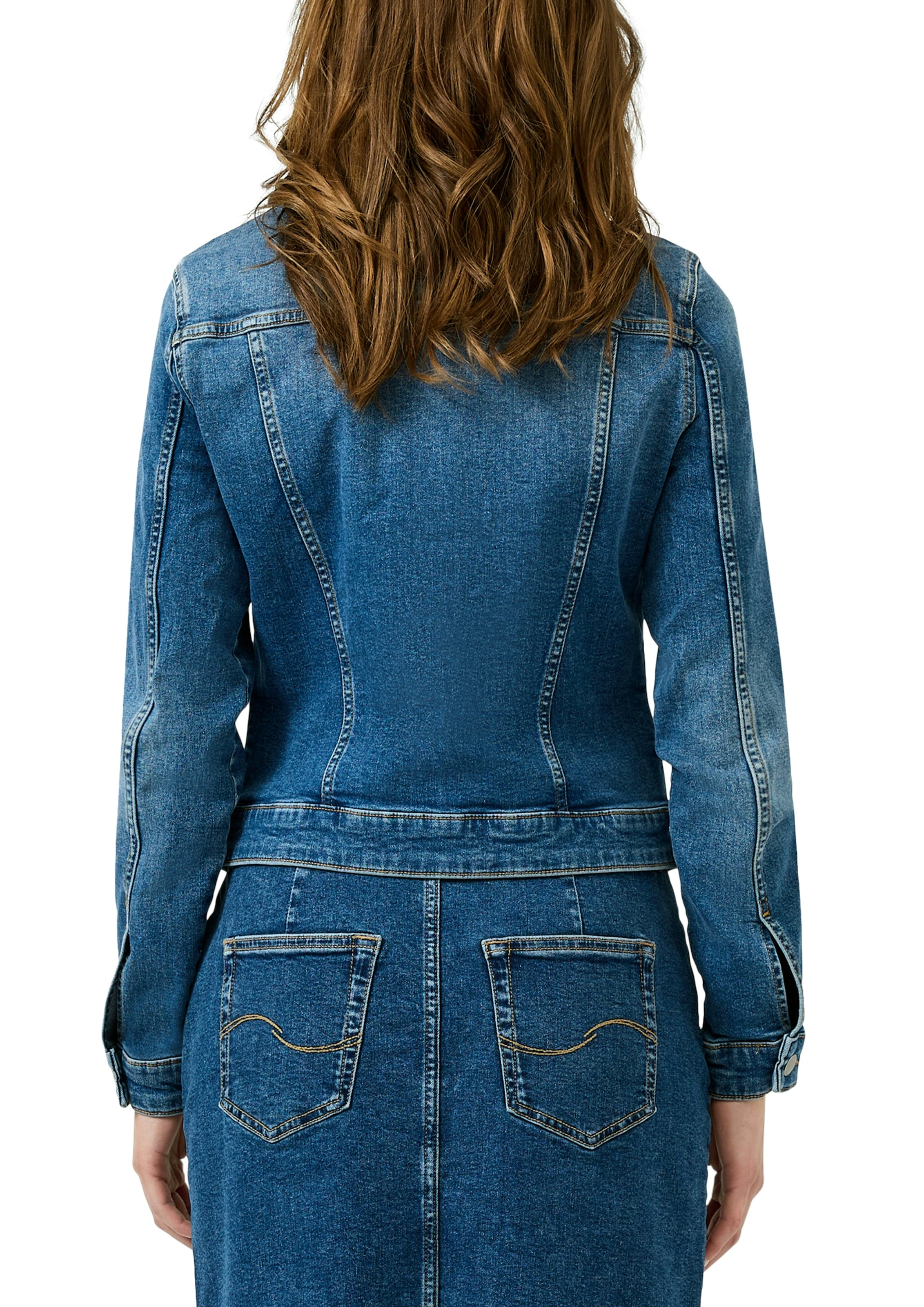 QS Jackenblazer mit Knopfleiste und Stretch