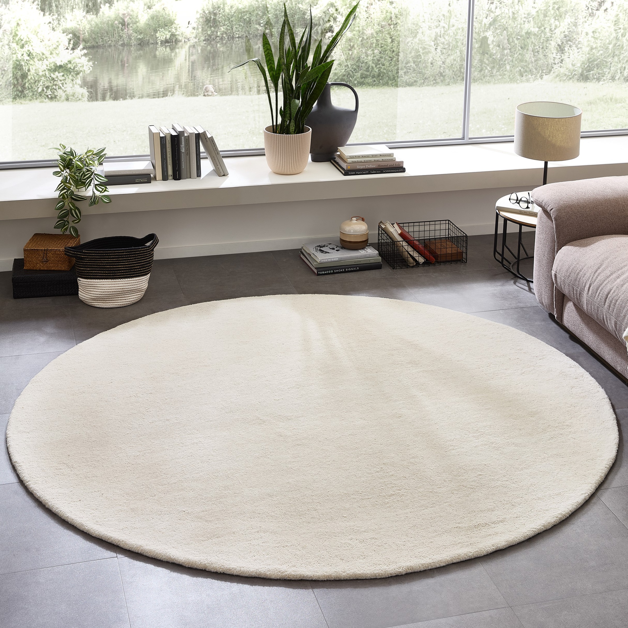 my home Wollteppich "Gabbo Natur, Handgefertigt, Teppich, reine Wolle, meli günstig online kaufen