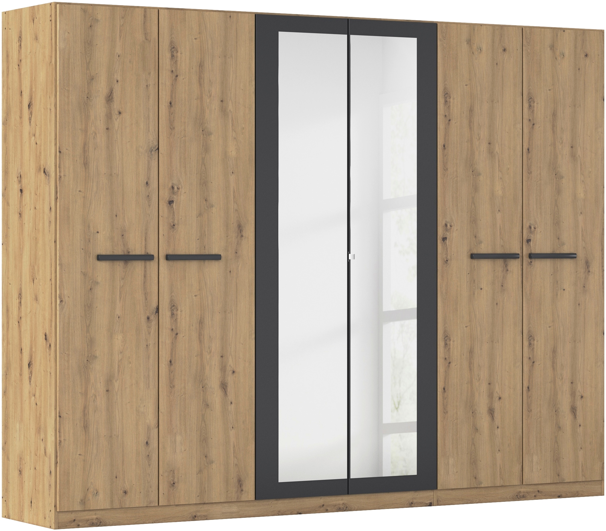 OTTO home Kleiderschrank "Mehrzweckschrank Aktenschrank Möbel Mietswohnung Schlafzimmer MODI" erhältlich in Breiten 91/136/181/226/271 cm, Höhe 210 cm, in angesagten Farbkombinationen, optional mit Spiegel MADE IN GERMANY