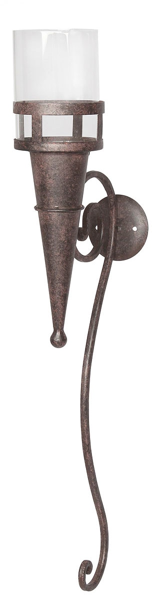 Ambiente Haus Wandkerzenhalter "Wandleuchter mit Glas 57cm"