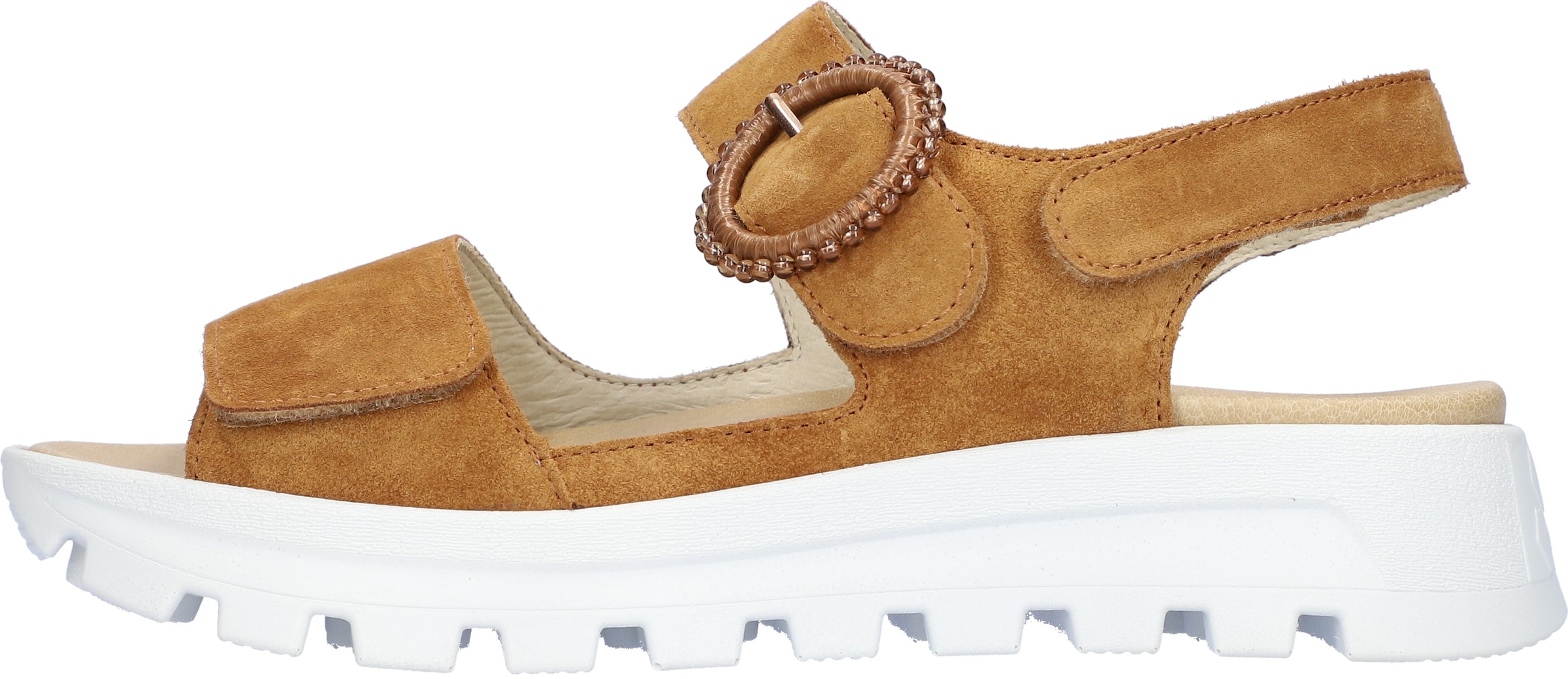 Waldläufer Plateausandale »H-NELE«, Sommerschuh, Sandalette, Klettschuh in Komfortweite H (= sehr weit)