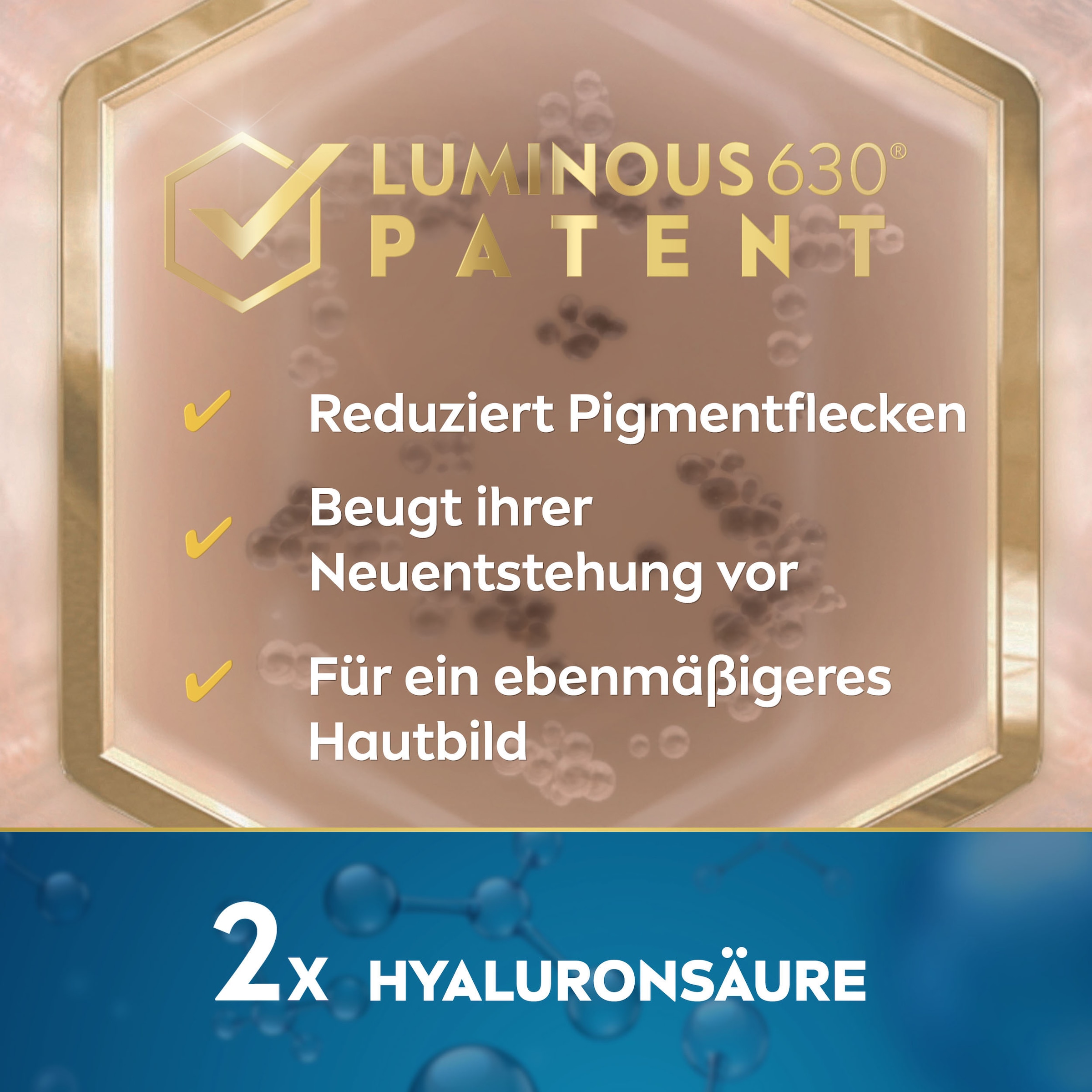 Nivea Gesichtsserum »LUMINOUS630 ANTI-PIGMENTFLECKEN Intensiv-Serum«, Mit Thiamidol und Hyaluronsäure, auch für sensible Haut geeignet.