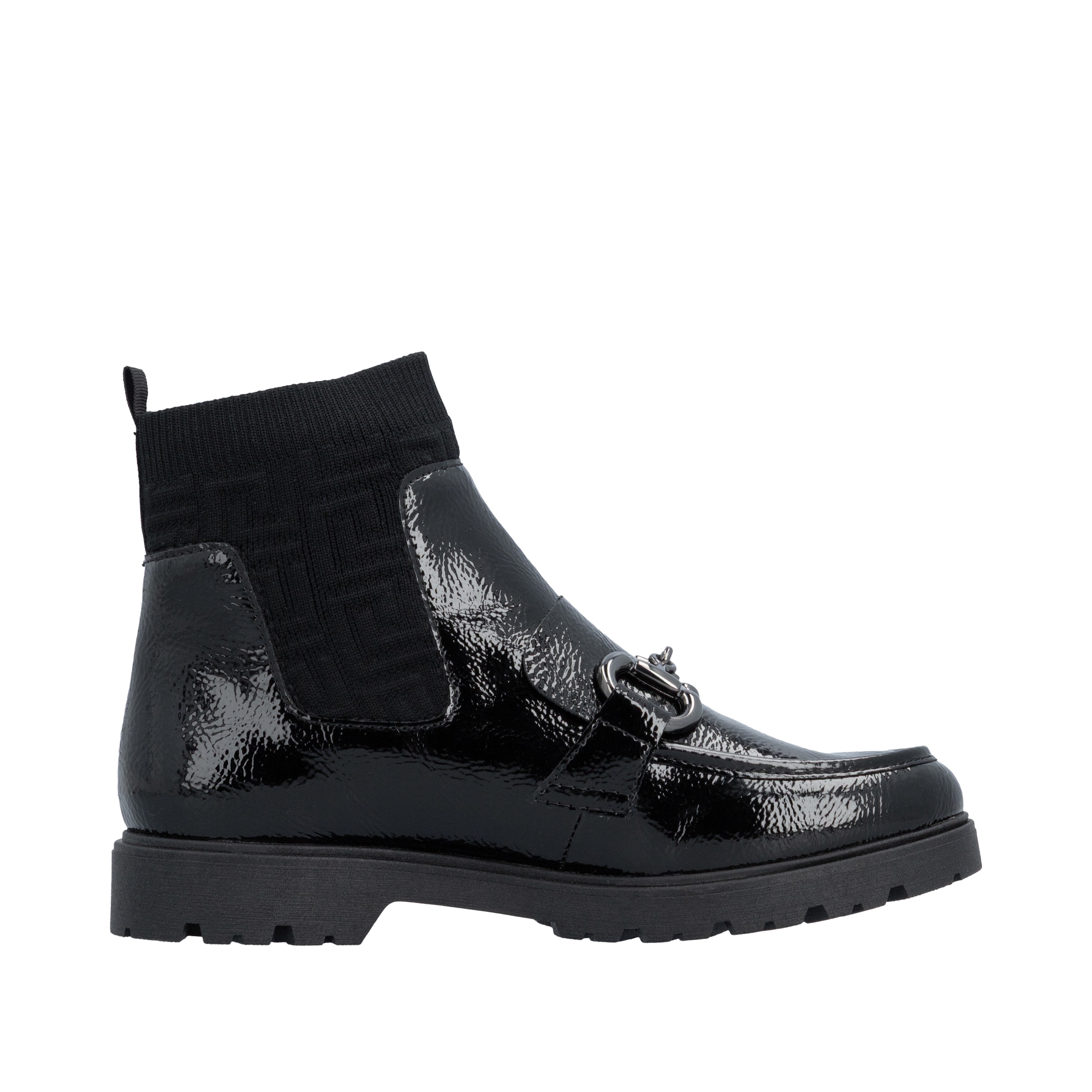 Rieker Chelseaboots  Schlupfboots, Stiefelette mit Elastik-Einsatz und Zierspange