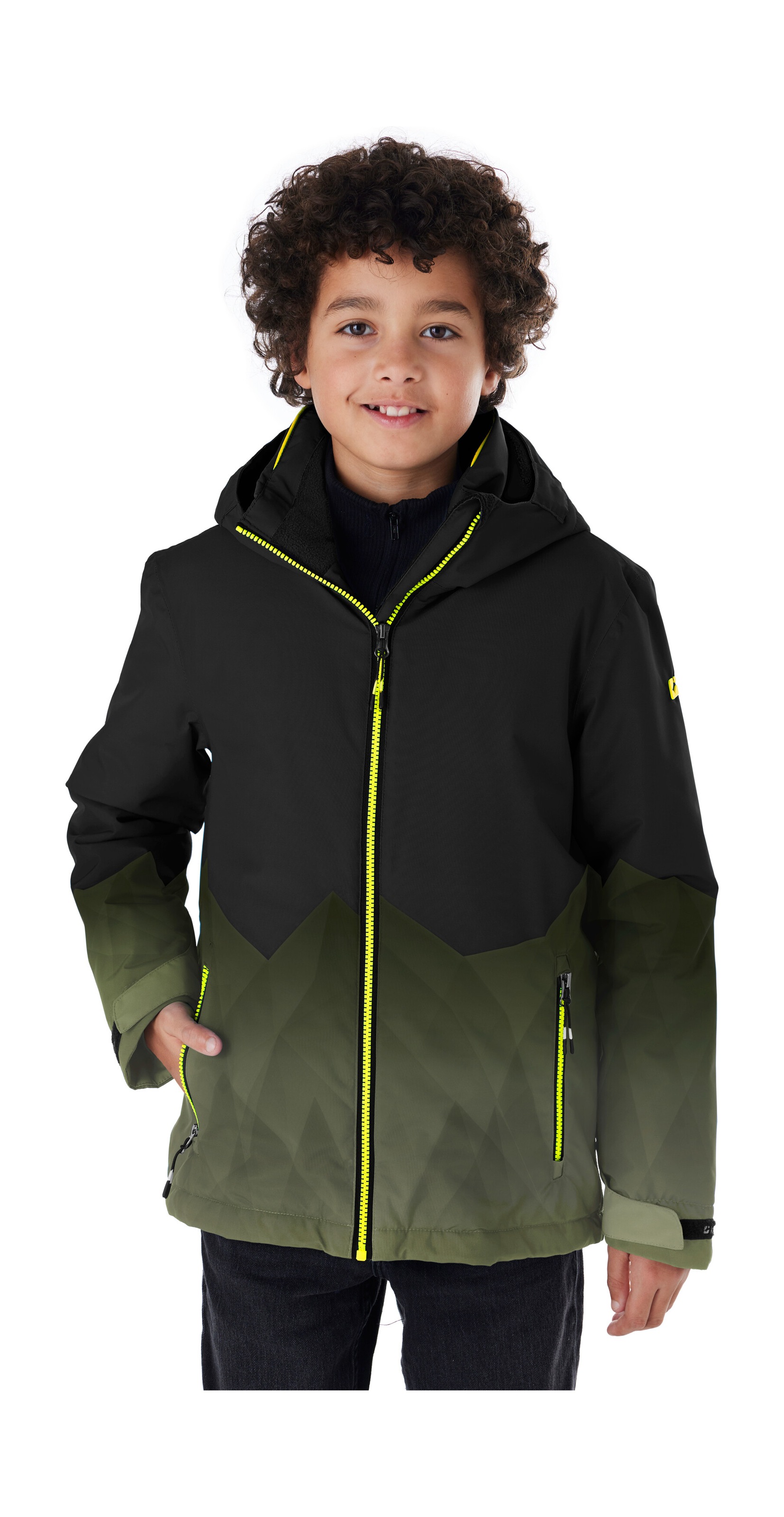 Killtec Skijacke "KSW 383 BYS SKI JCKT" Wasser- und winddichte Skijacke mit verstellbarer Kapuze