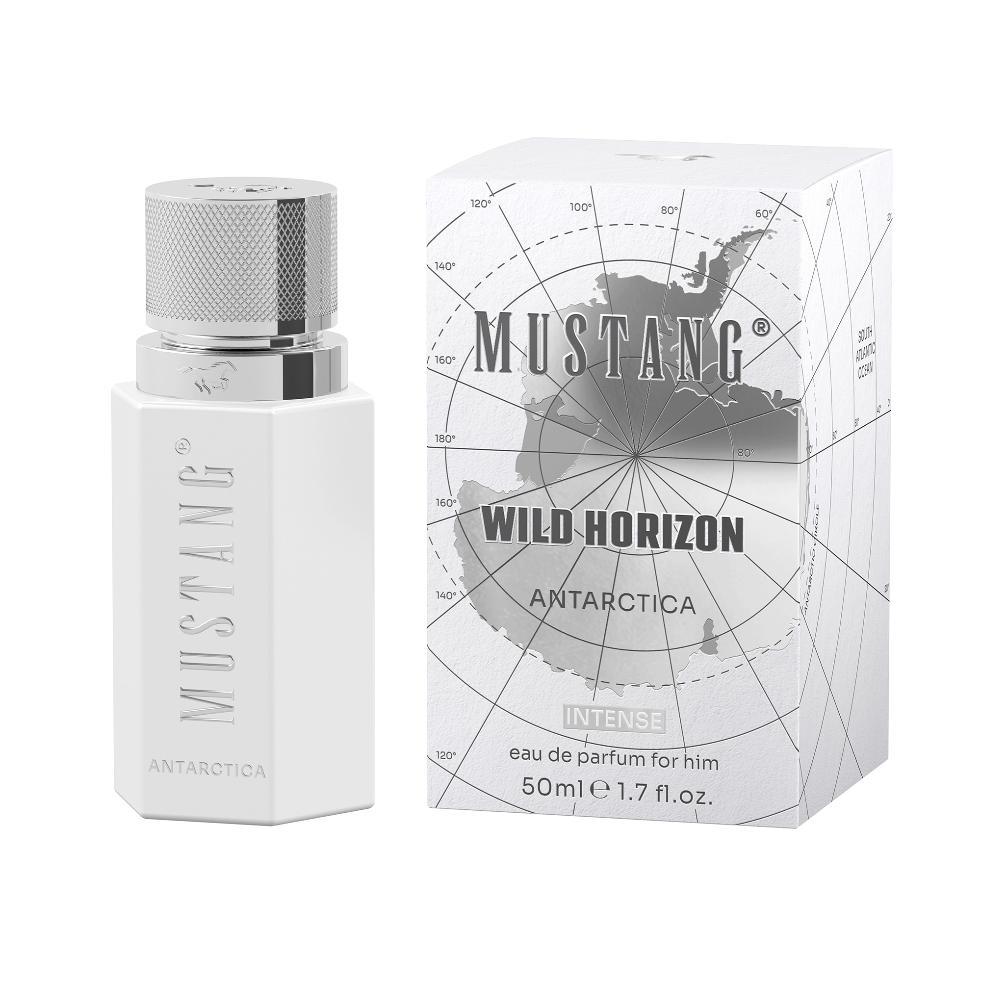 MUSTANG Eau de Parfum »Wild Horizon Antarctica« mit flüssiger Textur, 50 ml Inhalt