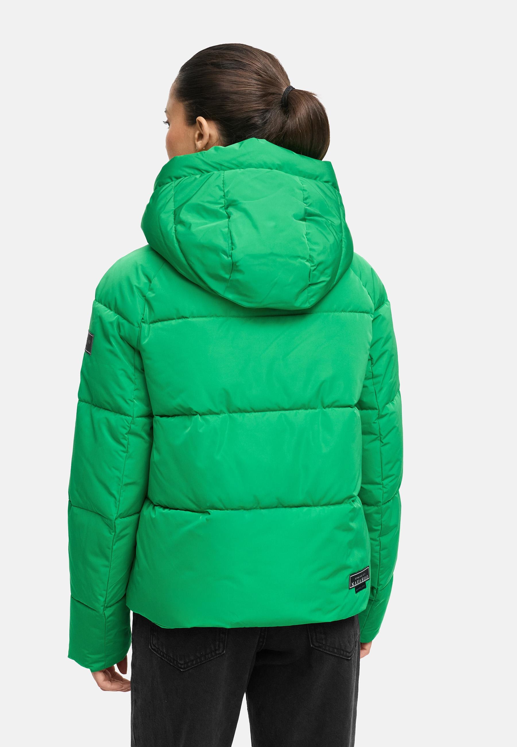 Navahoo Steppjacke »Frostherz XIV«, mit Kapuze, Kurze gesteppte Damen Winterjacke mit abnehmbarer Kapuze