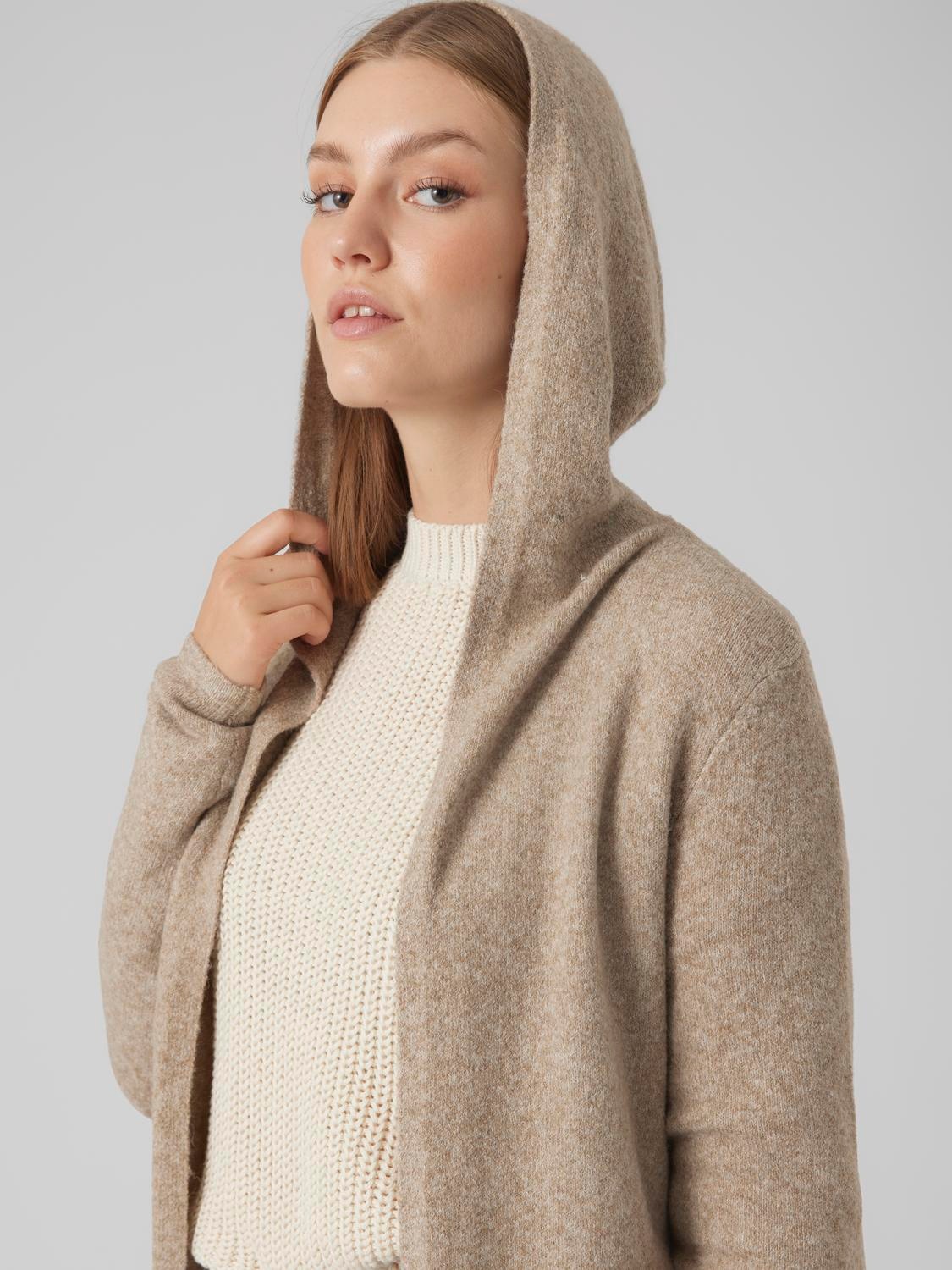 Vero Moda Strickjacke "VMDOFFY LS OPEN HOOD CARDIGAN GA NOOS" günstig online kaufen