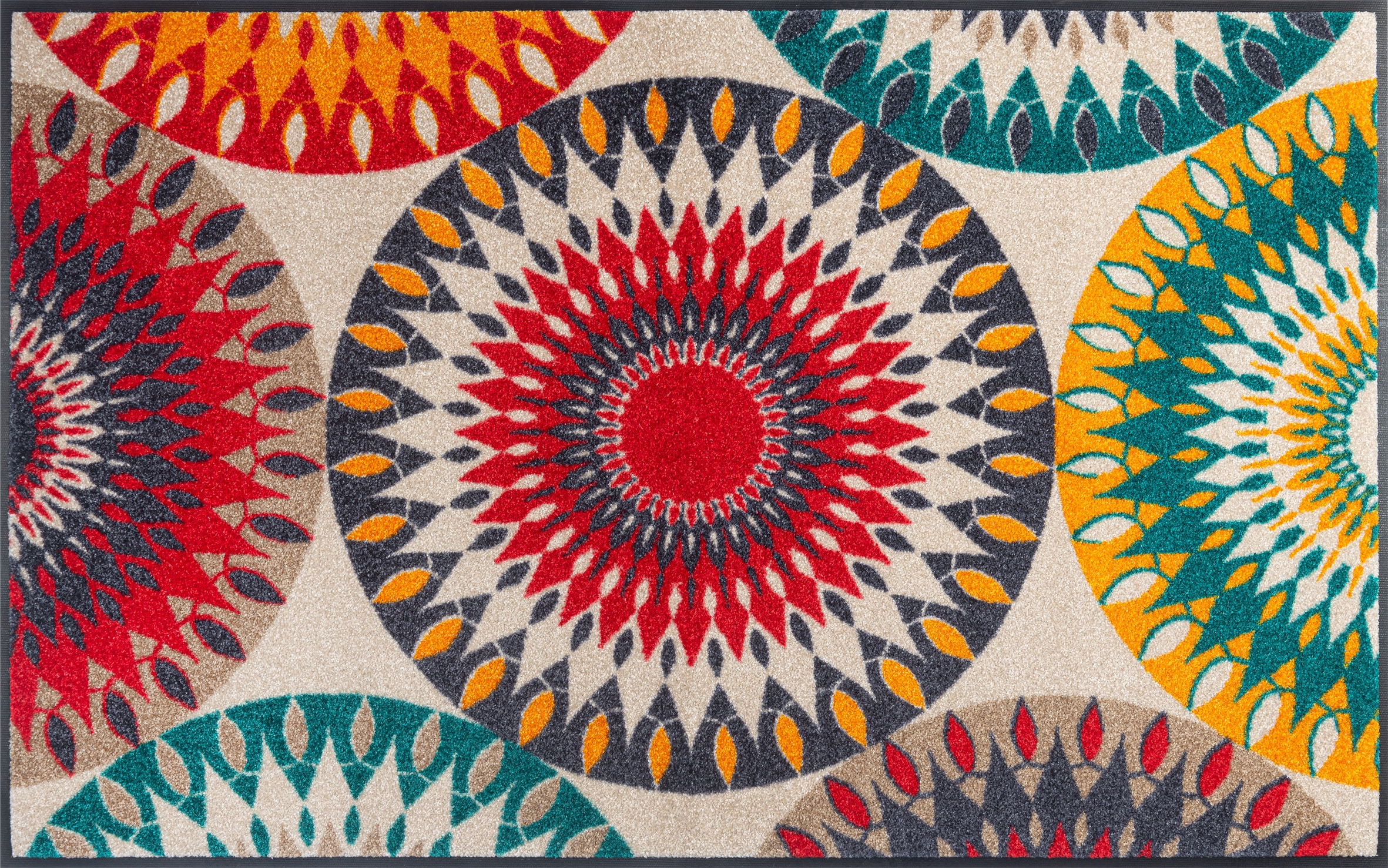 wash+dry by Kleen-Tex Teppich "Whirlwinds" rechteckig 7 mm Höhe günstig online kaufen