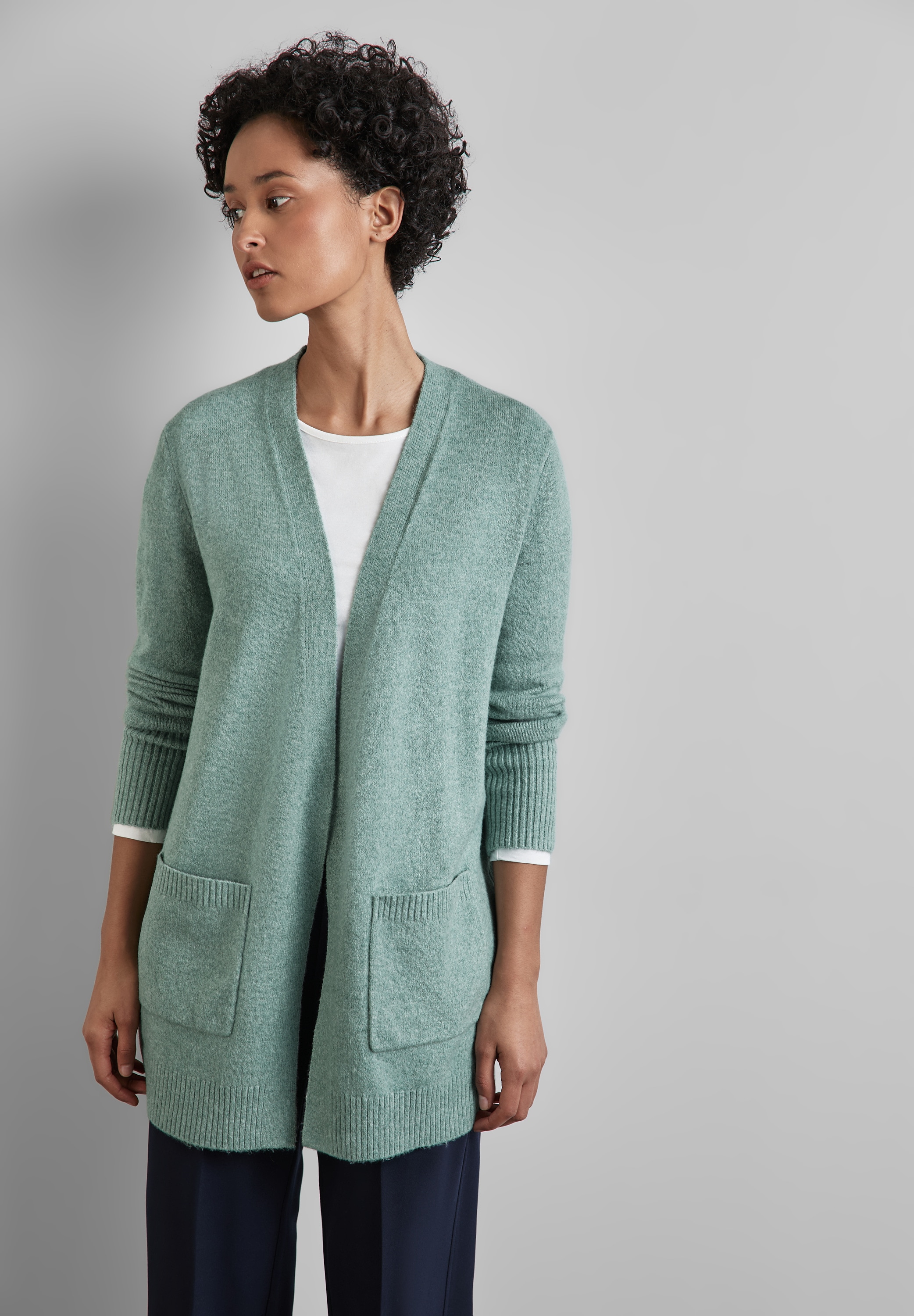 STREET ONE Cardigan, mit Materialmix