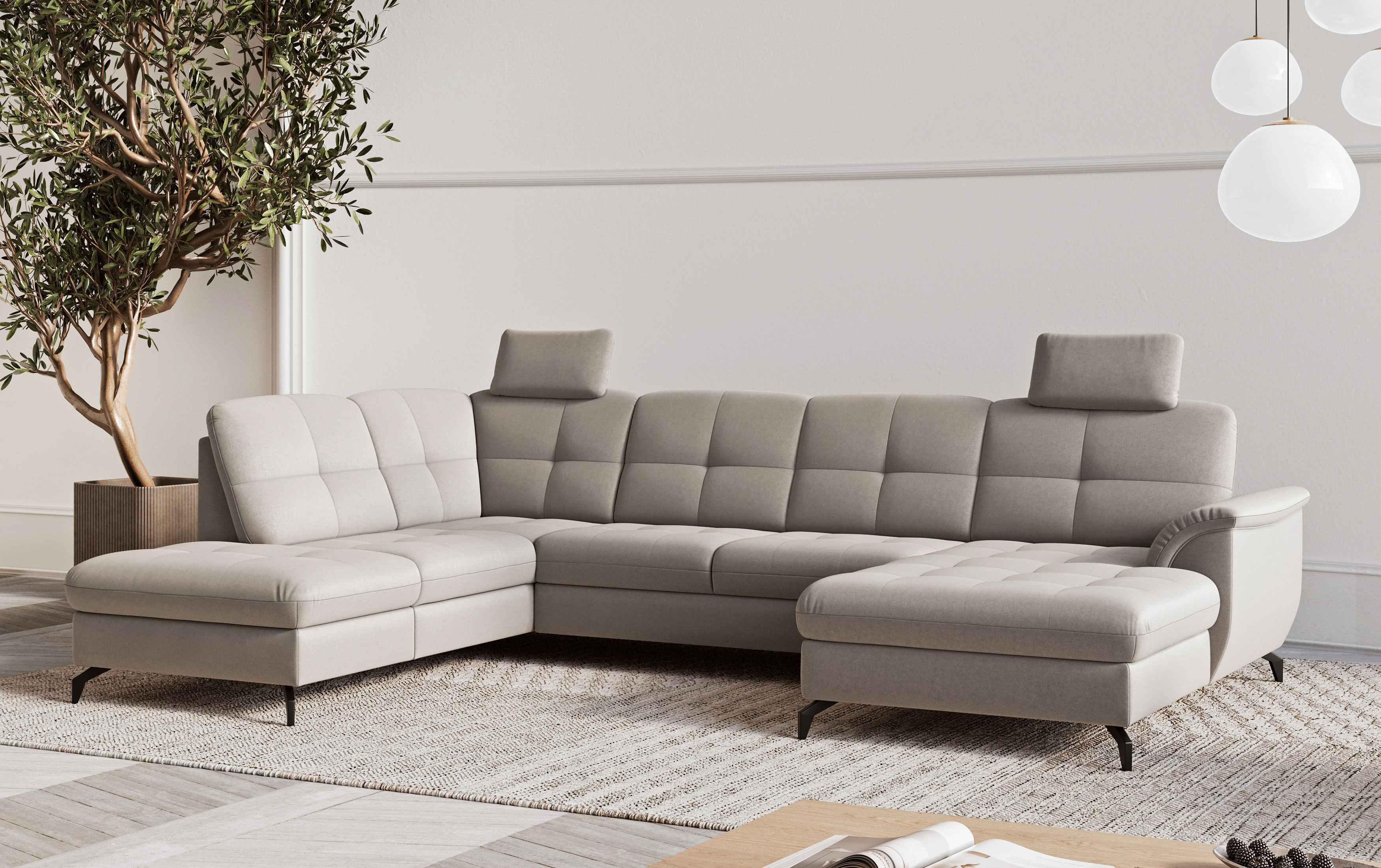 sit&more Wohnlandschaft "Zora" wahlweise mit Schlaffunktion und Bettkasten