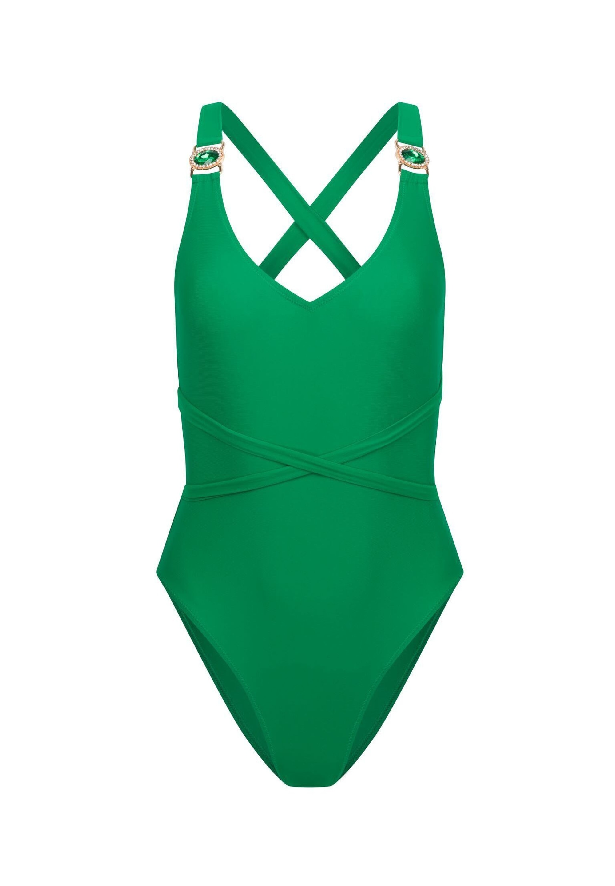 Moda Minx Badeanzug "Amour", (1 St.), mit stilvollem Steinbesatz günstig online kaufen