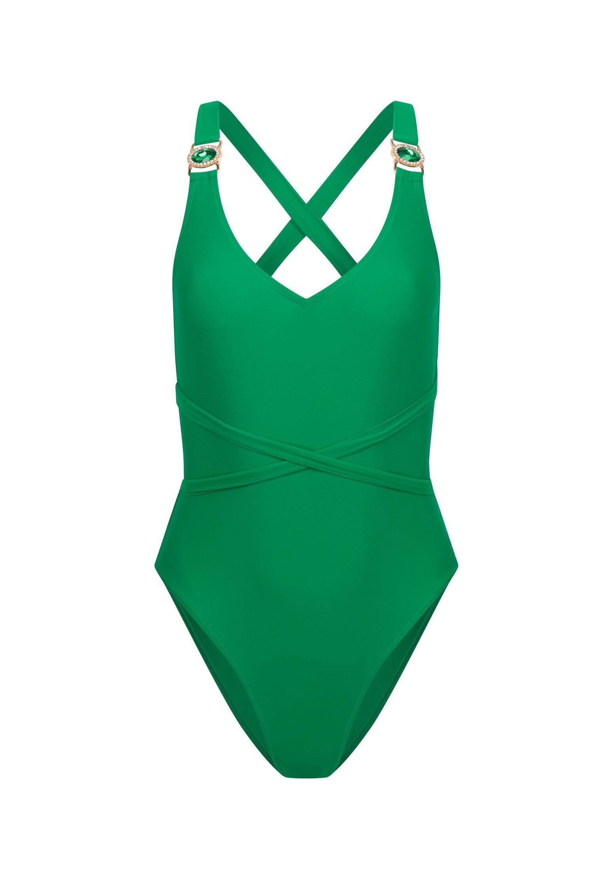 Moda Minx Badeanzug "Amour" 1 Stk. mit stilvollem Steinbesatz