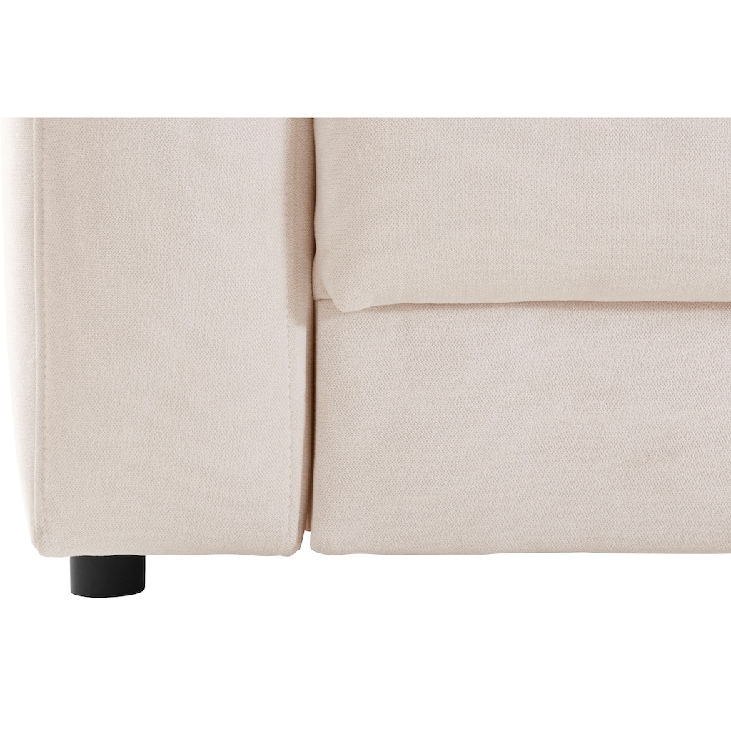 Places of Style Ecksofa »Bloomfield, L-Form«, wahlweise mit Bettfunktion und Bettkasten