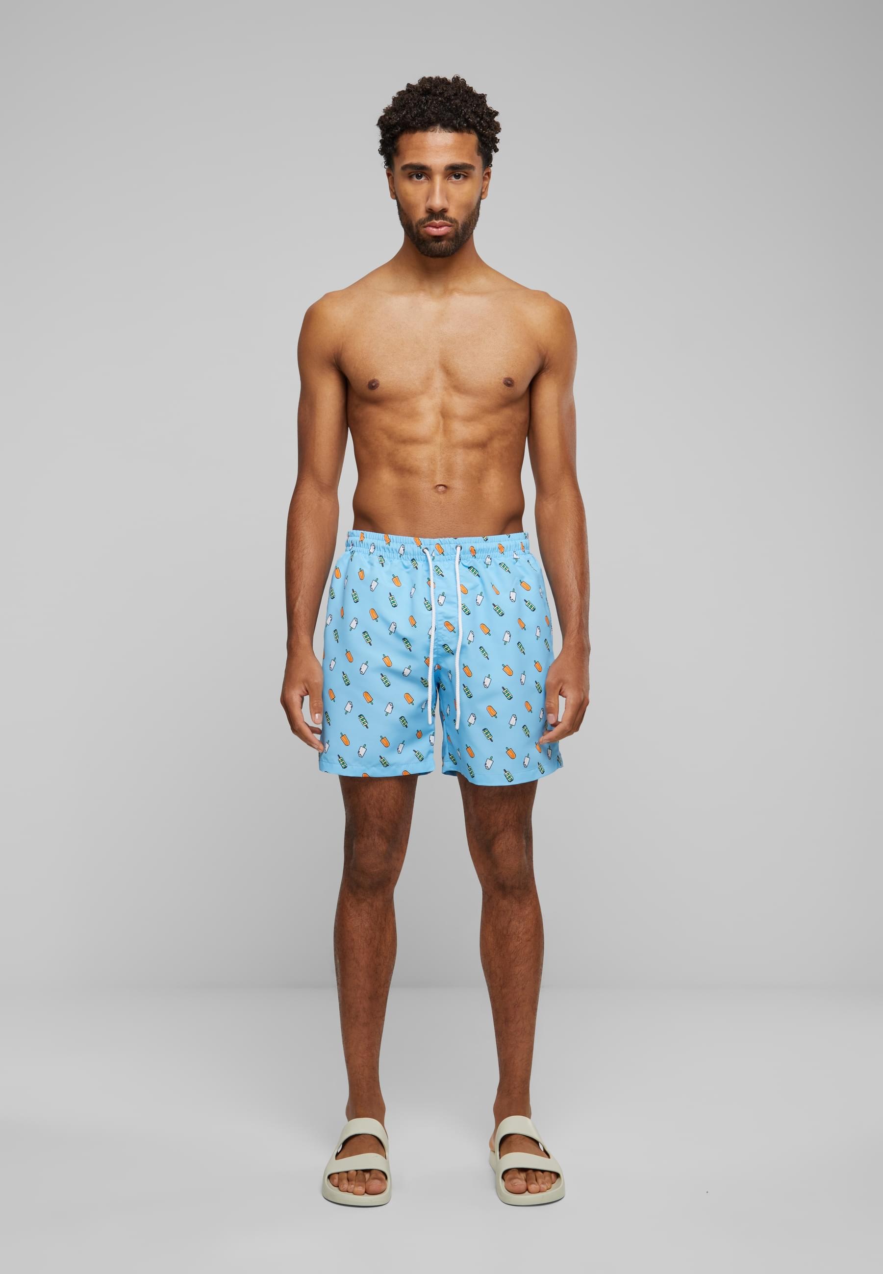 URBAN CLASSICS Badeshorts »Urban Classics Herren Pattern Swim Shorts«