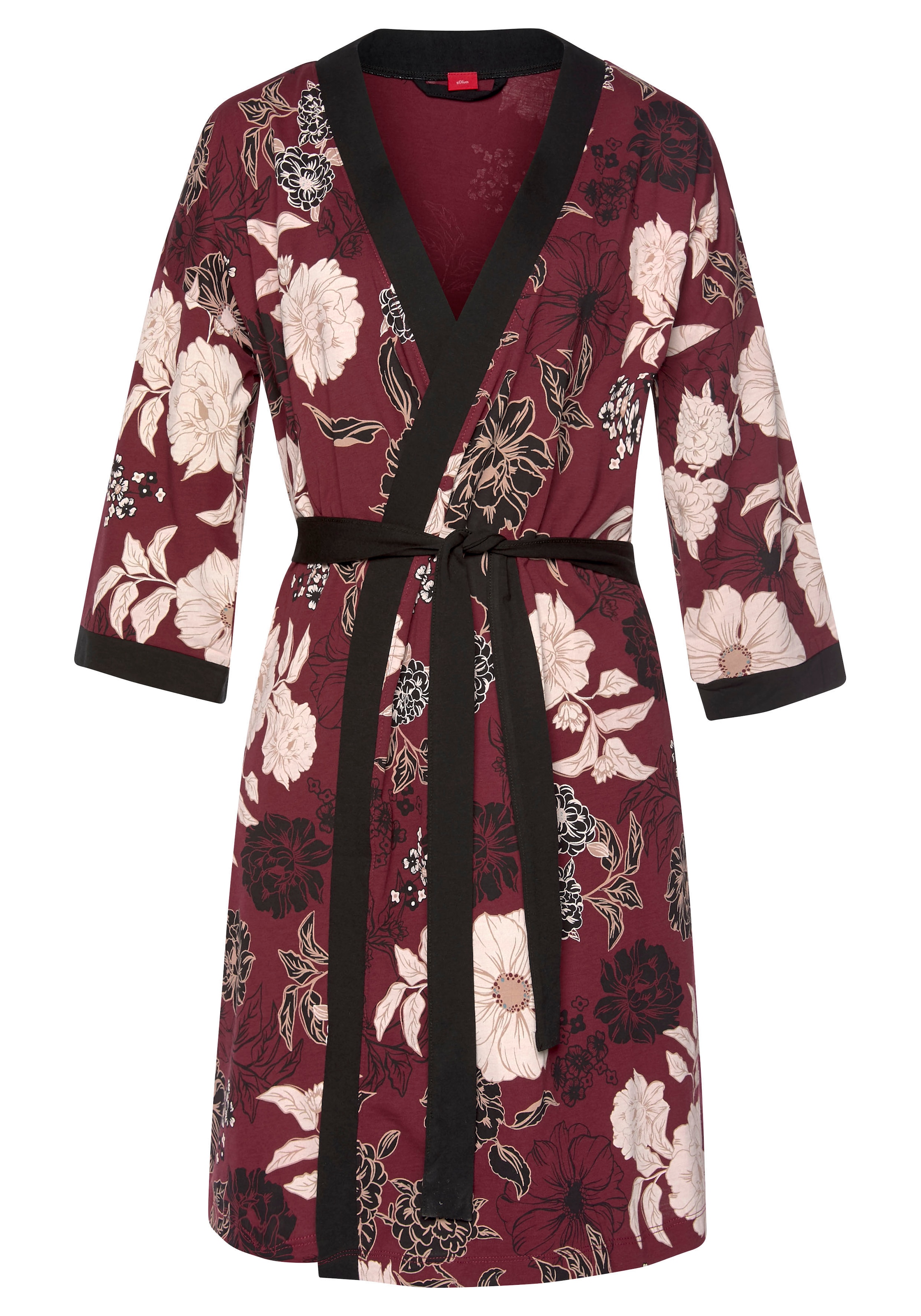 s.Oliver Kimono, mit Blumen-Dessin