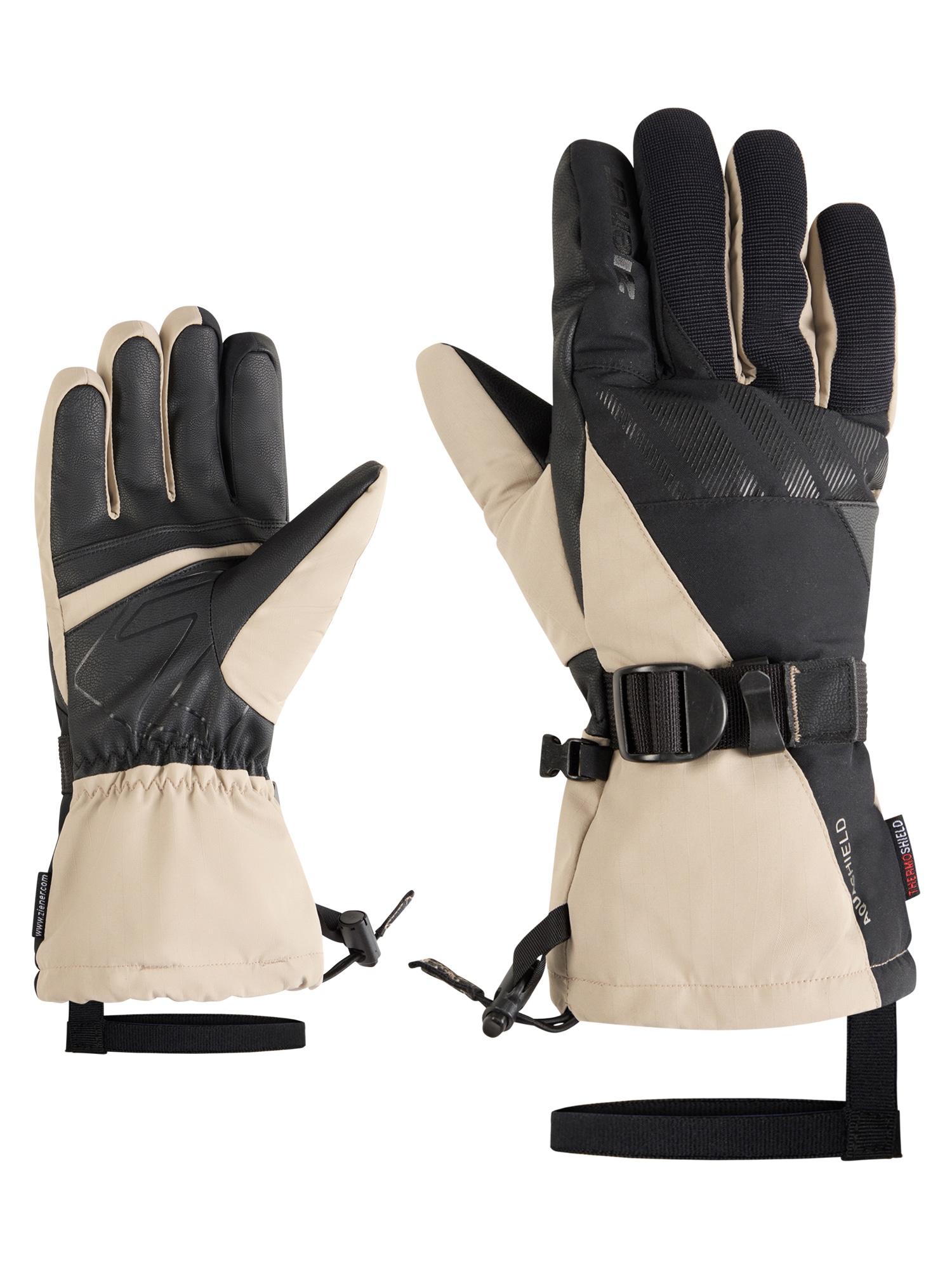 Ziener Skihandschuhe "GHALION-Z AQUASHIELD" wasserdicht, winddicht, atmungsaktiv, warmes Futter, lange Stulpe
