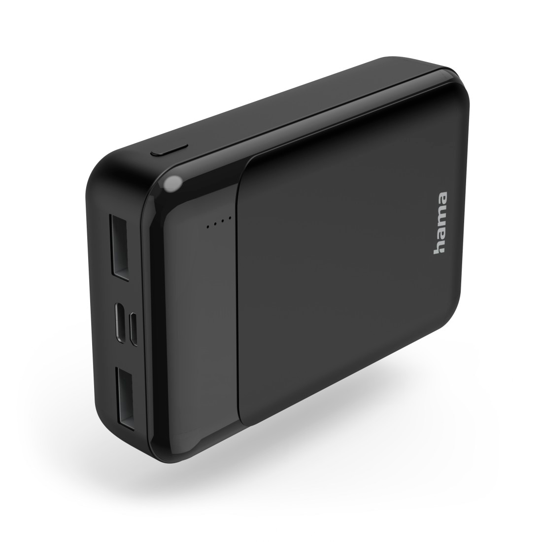 Hama Powerbank »Power Pack, 10000 mAh, 1x USB C, 2x USB A, Schwarz«, 10000 mAh, 3,7 V