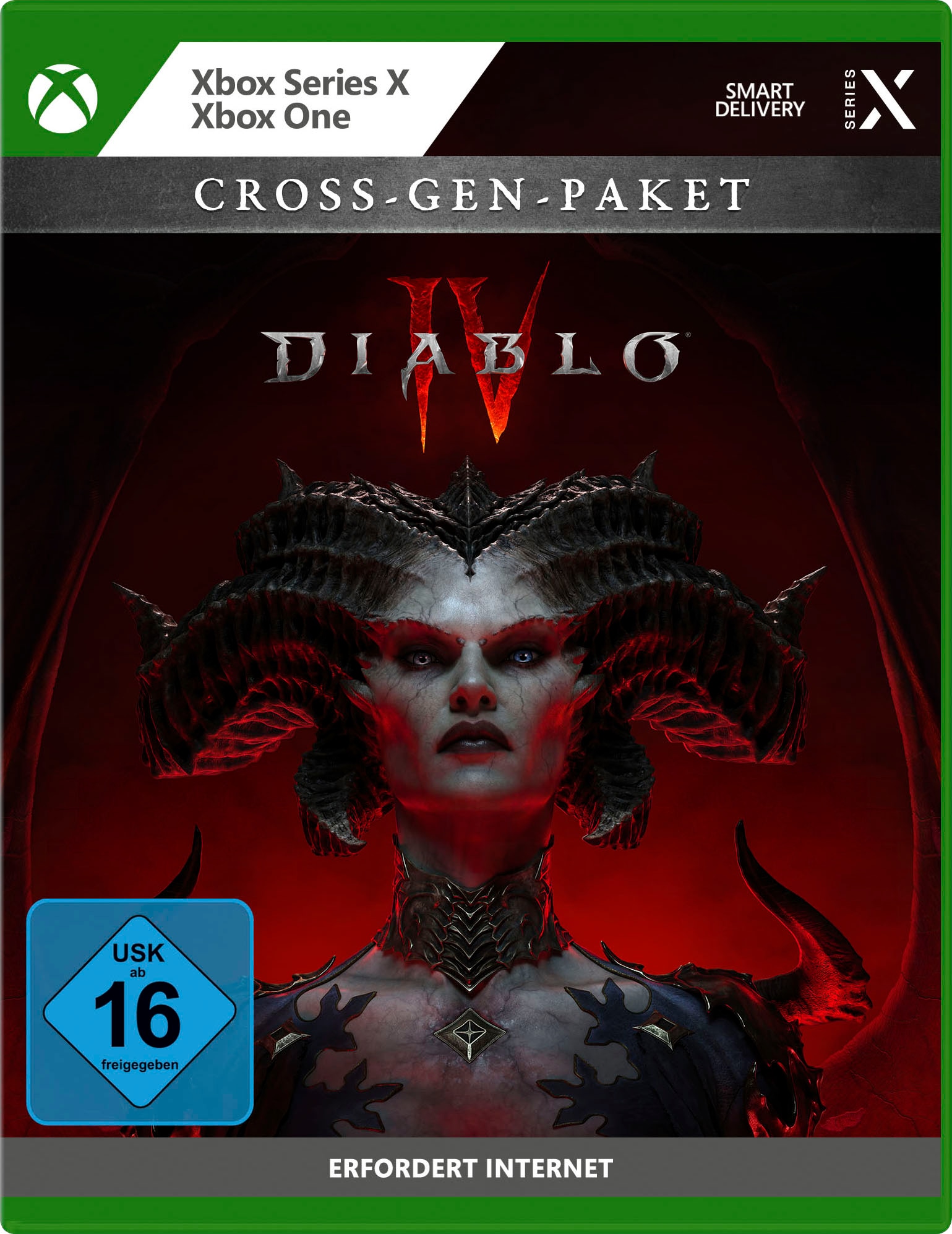 Spielesoftware "Diablo 4", Xbox One, rot, ACTIVISION BLIZZARD, Spielesoftware