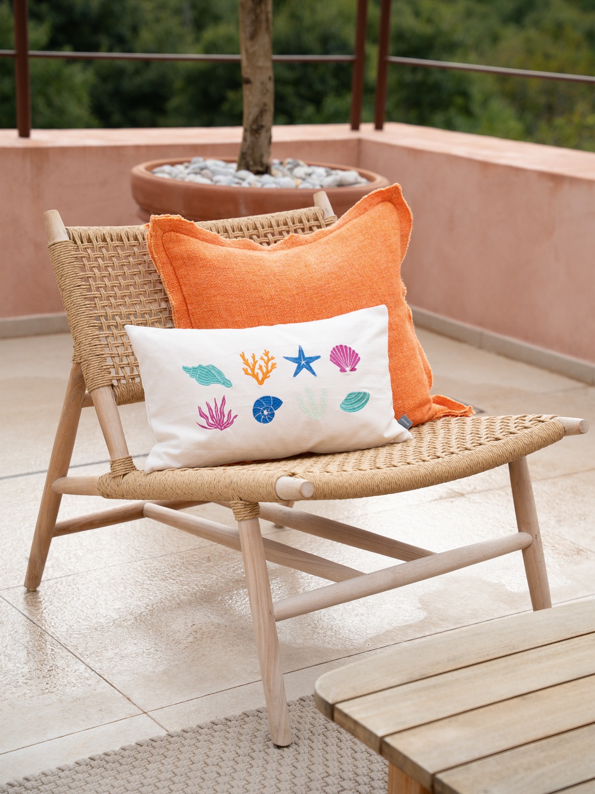 PAD Dekokissen »MULTI CORALS« Embroidery