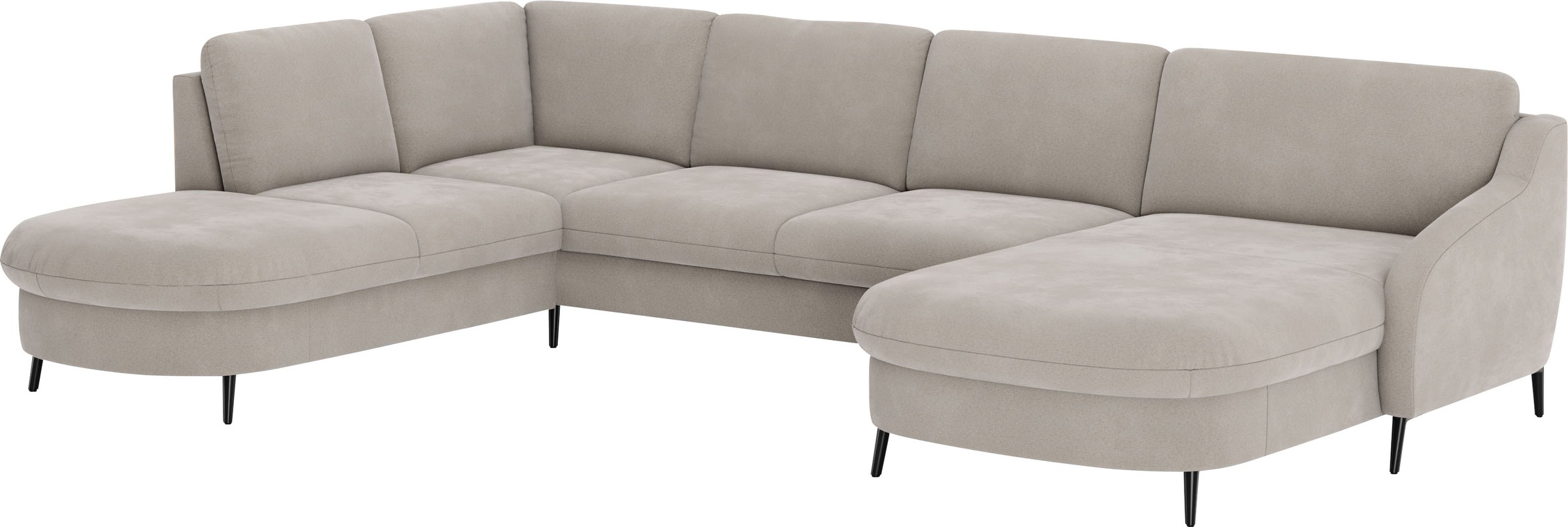 Thumbnail - sit&more Wohnlandschaft "Soul U-Form" wahlweise mit Bettfunktion und Bettkasten oder Schubkasten