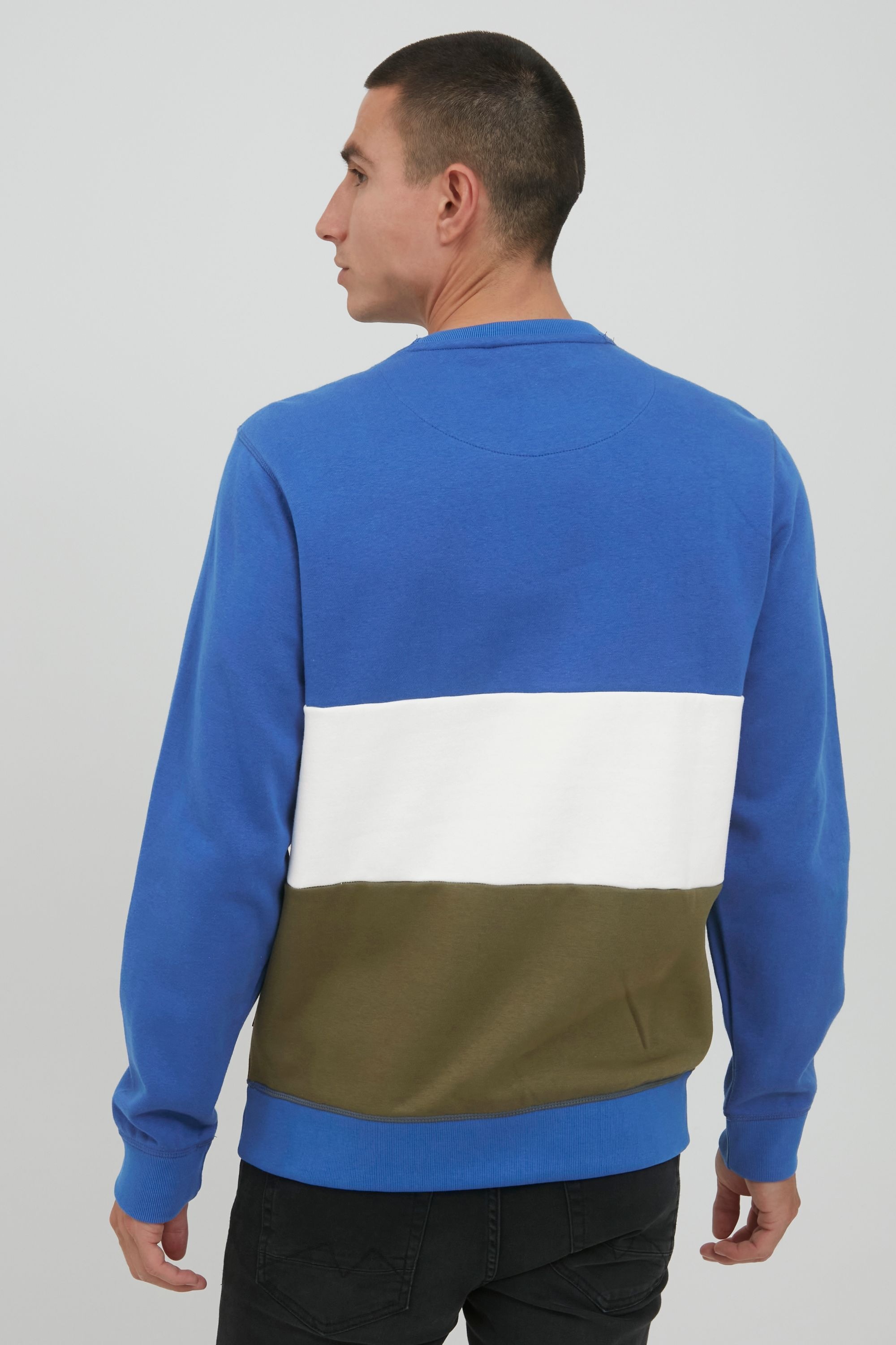 Rundhalspullover BLEND "BHSweatshirt", Herren, Gr. XL, blau (nautical blau), Sweatware, 50% Baumwolle, 50% Polyester, regular fit normal, Rundhals, eng, Pullover Rundhalspullover, Klassisches Sweatshirt mit Rundhalsausschnitt 6