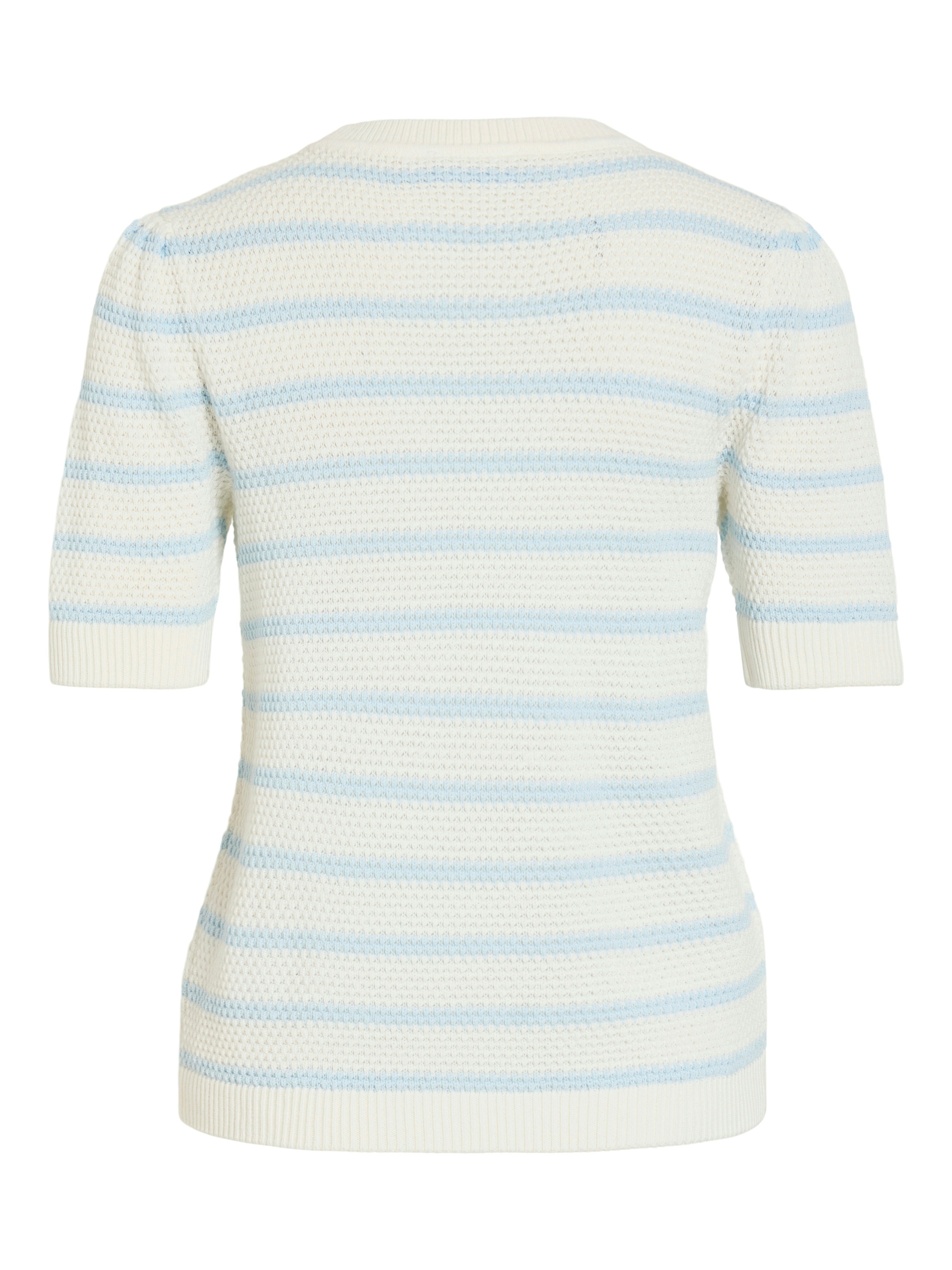 Thumbnail - Vila Kurzarmpullover "VIDALO O-NECK S/S STRIPE KNIT-NOOS"