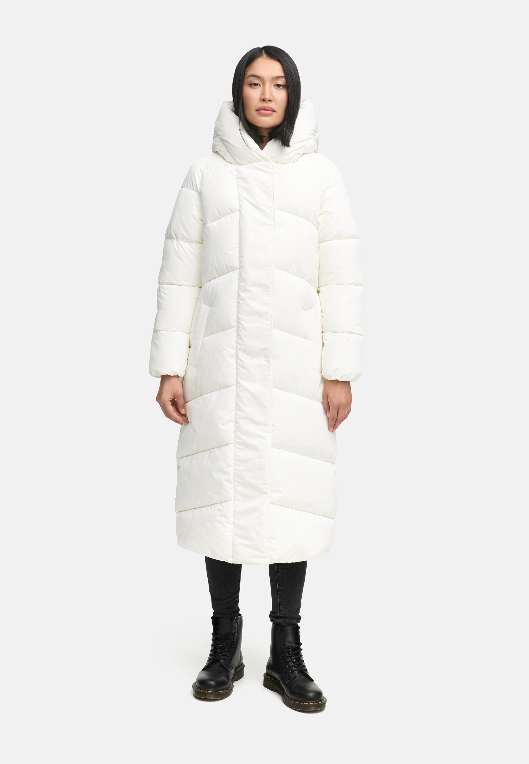 Navahoo Steppmantel »Eisblick 14«, Gesteppter Damen Mantel mit Taillengürtel
