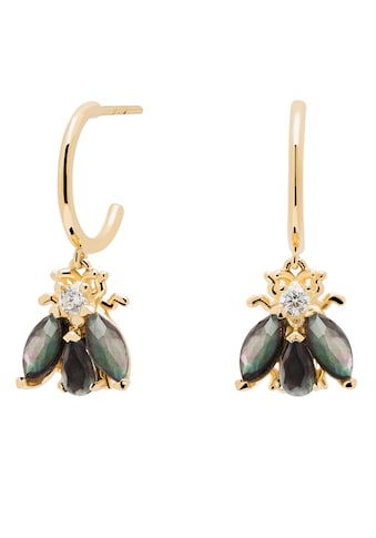 PDPAOLA Paar Creolen »Zaza Gold Earrings, AR01-314-U«, mit Zirkonia (synth.), Kristall kaufen