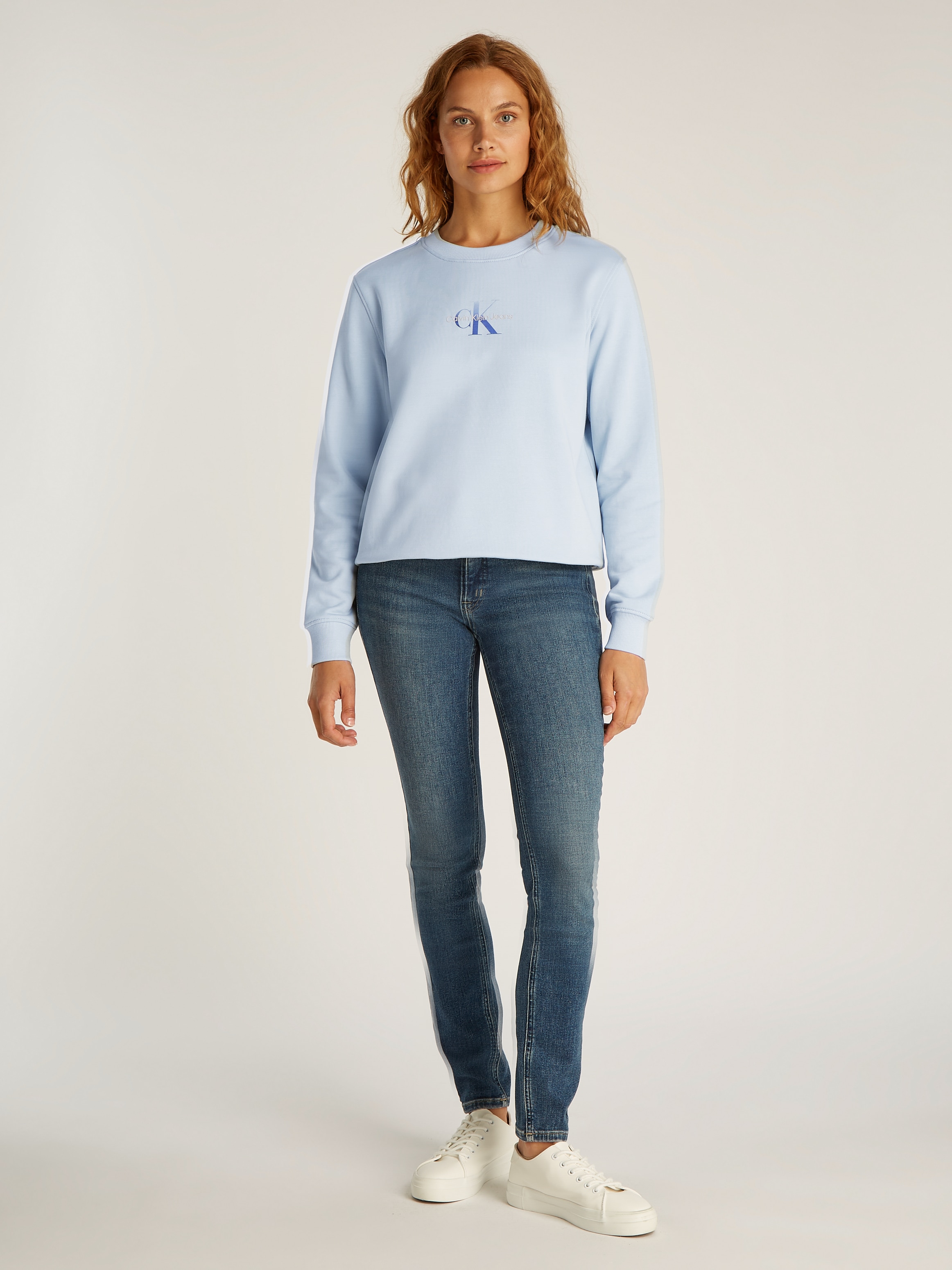 Calvin Klein Jeans Sweatshirt »GRADIENT MONOLOGO CREWNECK«, mit Logo