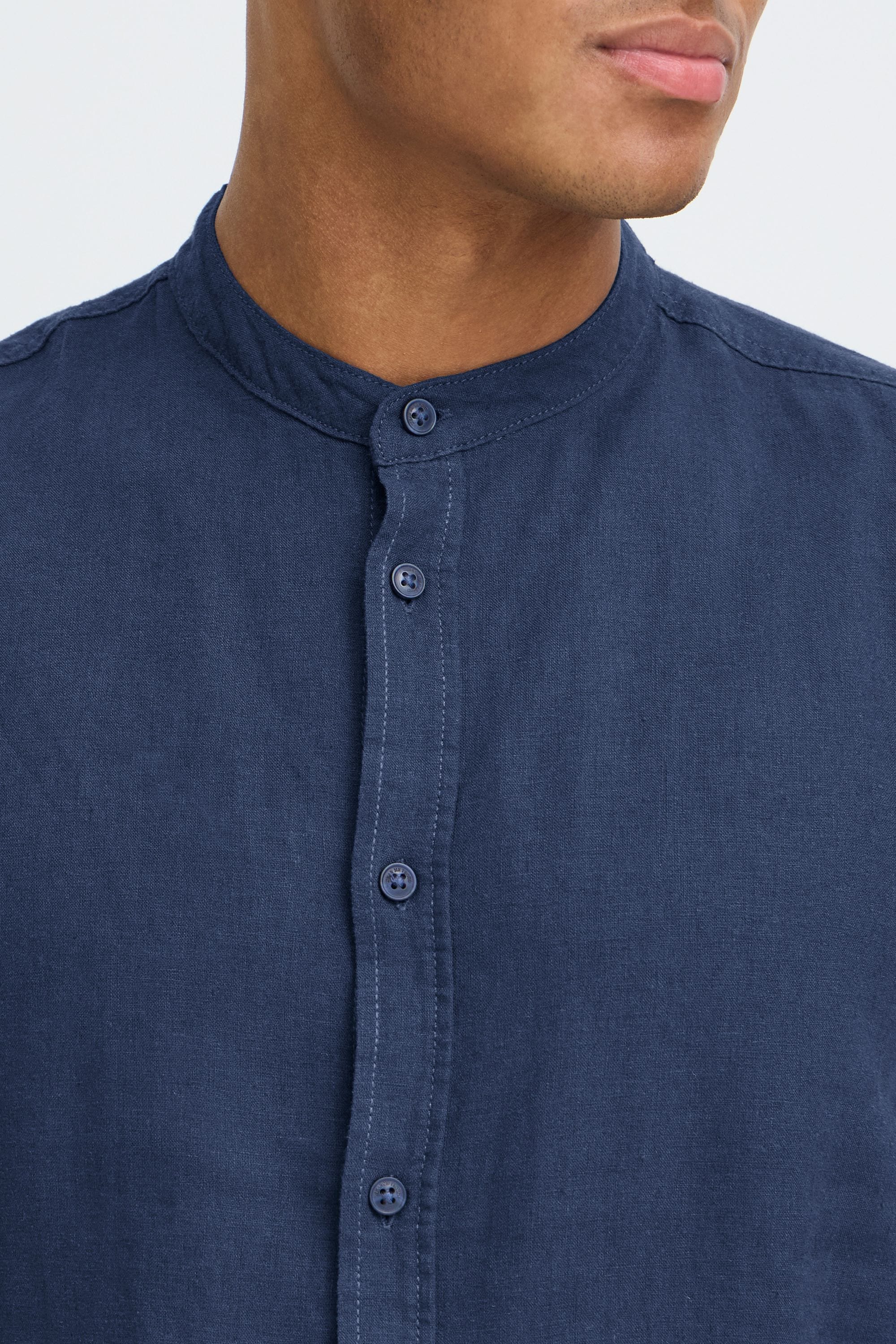 Blend Leinenhemd »BHLines« Stilvolles Langarmhemd aus Leinenmix