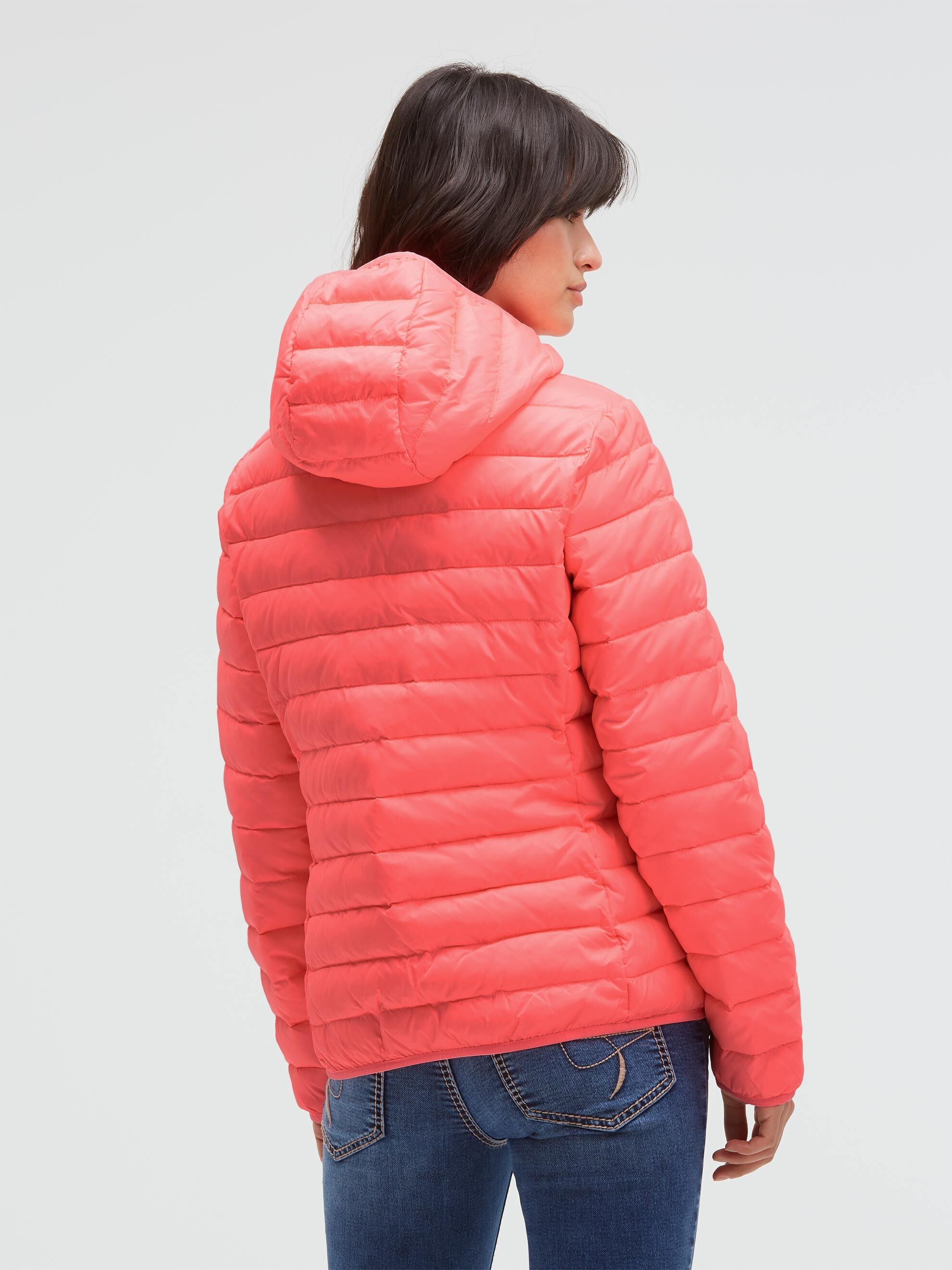SOCCX Outdoorjacke mit Kapuze mit elastischem Saumabschluss