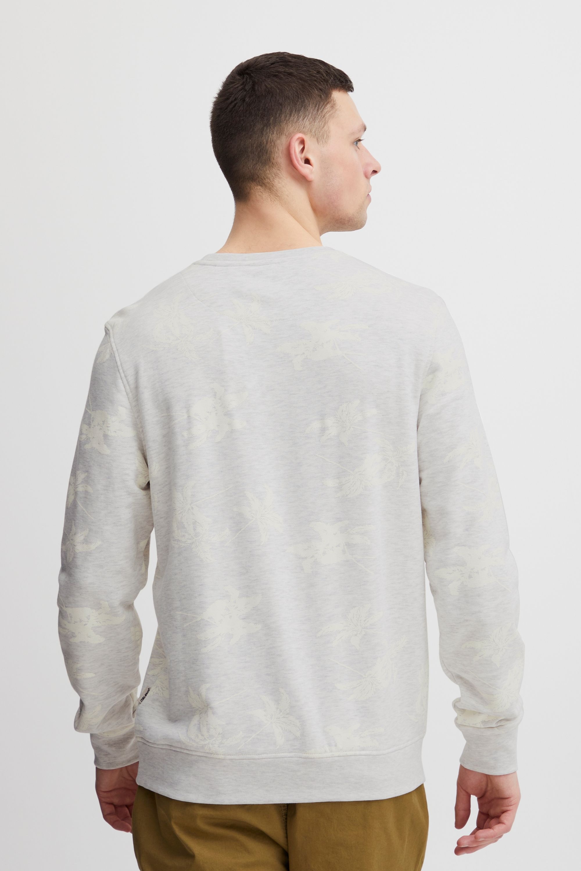 Longpullover BLEND "BHSweatshirt", Herren, Gr. XL, beige (sand mix), Sweatware, 60% Baumwolle, 40% Polyester, gemustert, regular fit normal, Rundhals, eng, Pullover Longpullover, Klassisches Sweatshirt mit Rundhalsausschnitt 6