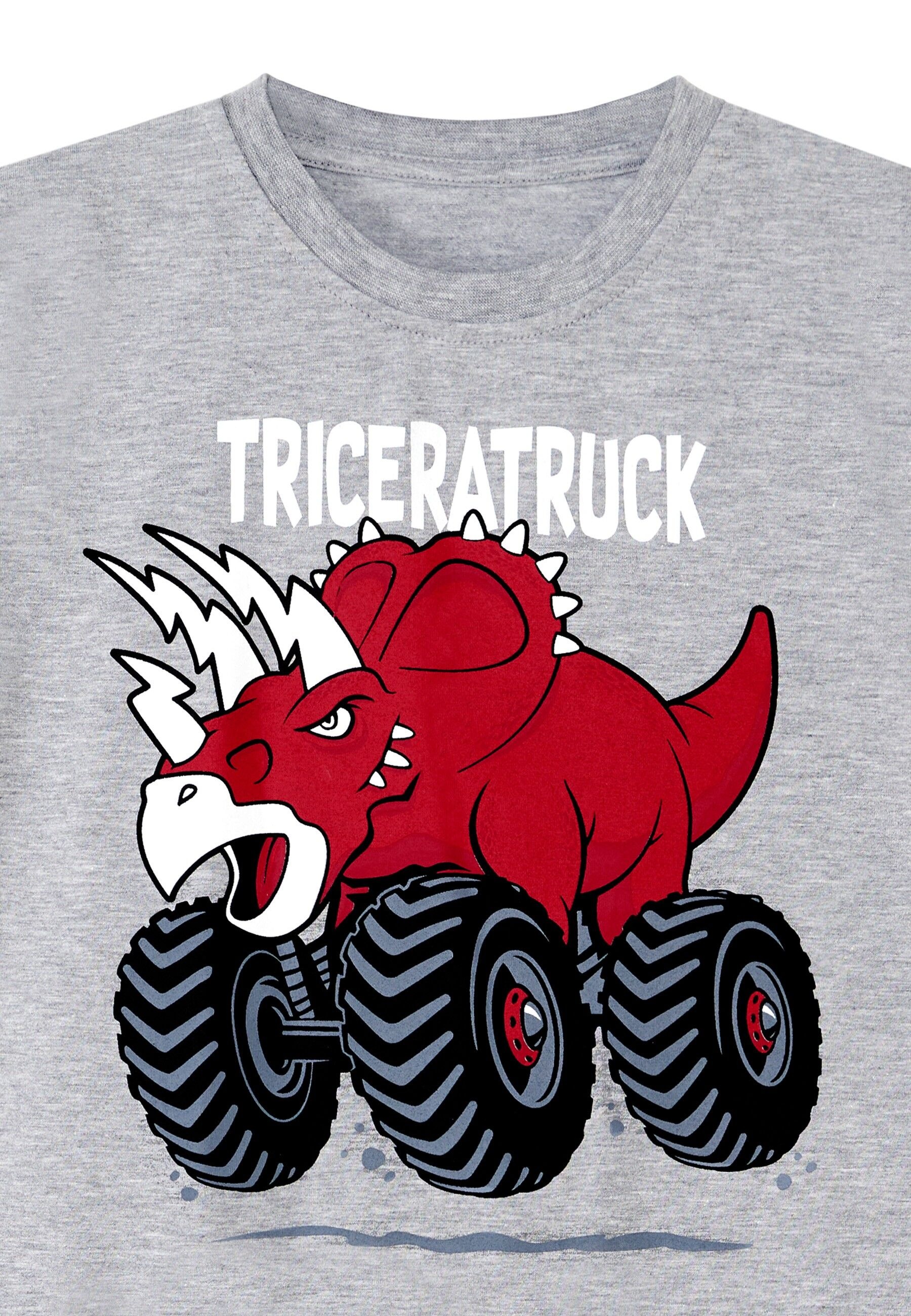 Denokids Hausanzug »Triceratruck«, (2 tlg.), mit Dino-Aufdruck