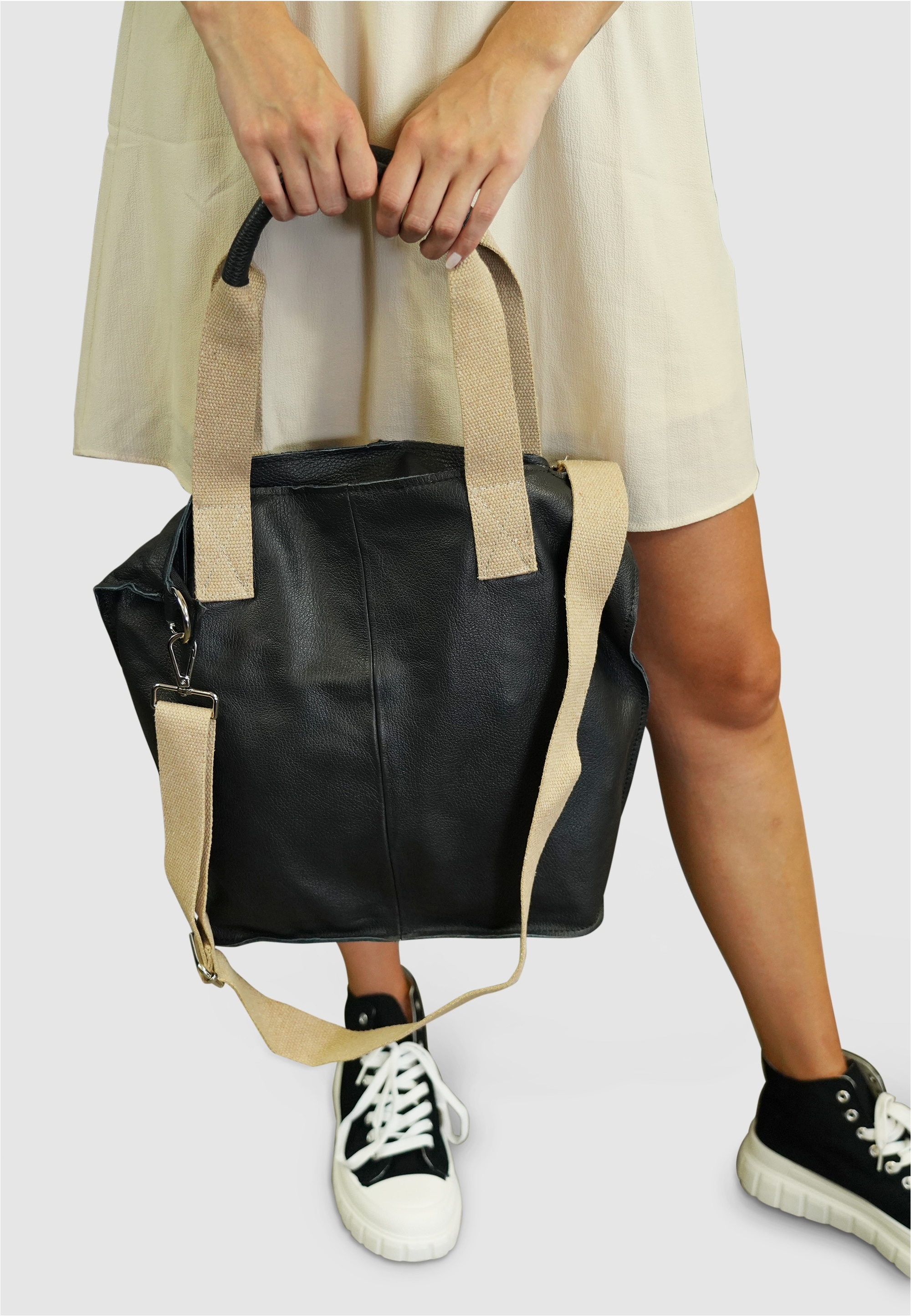 Harpa Henkeltasche »NEVE« aus echtem Leder