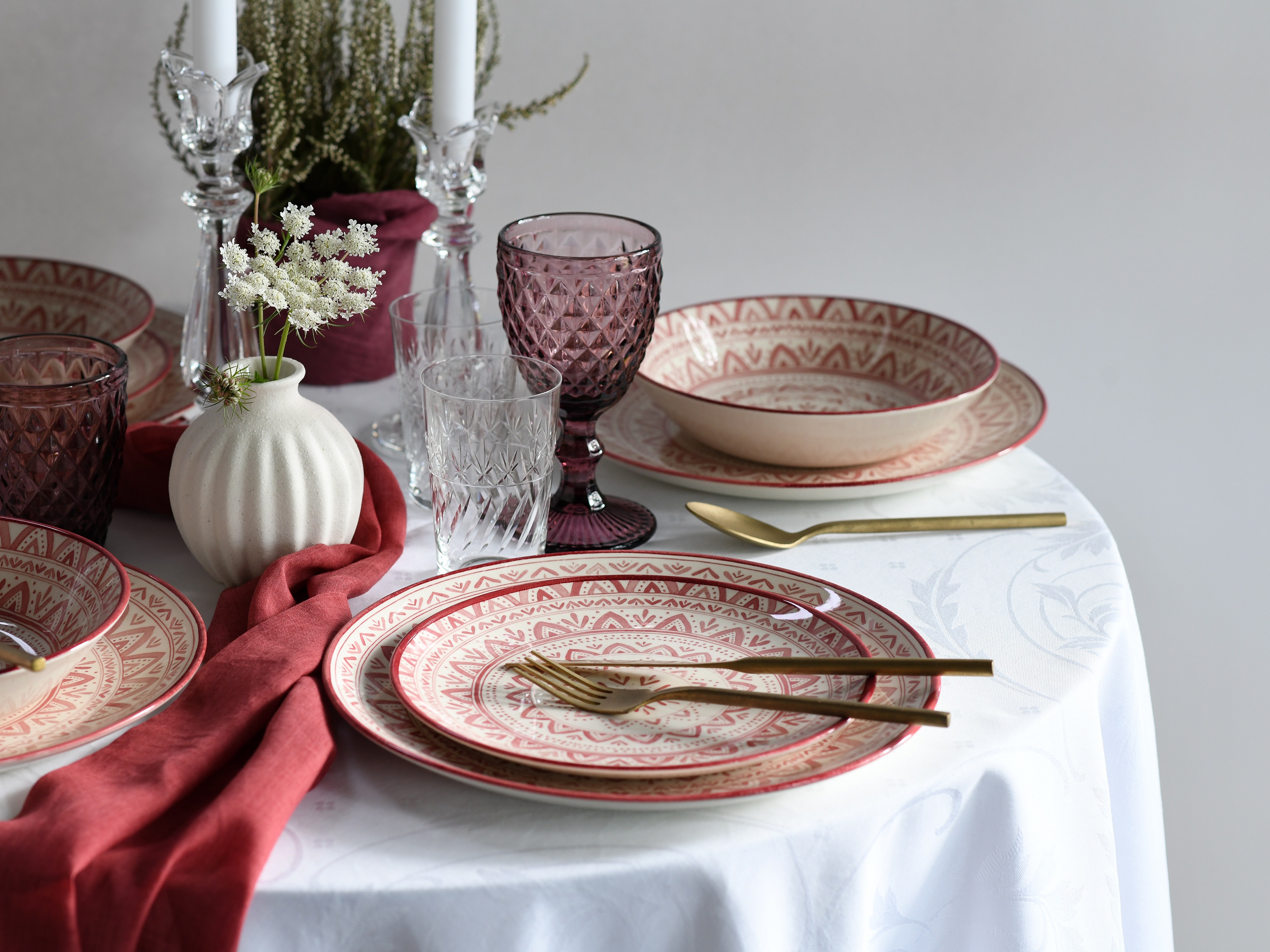 Thumbnail - CreaTable Teller-Set "Mexico, Teller Set 18-tlg" Traditionelle Motive