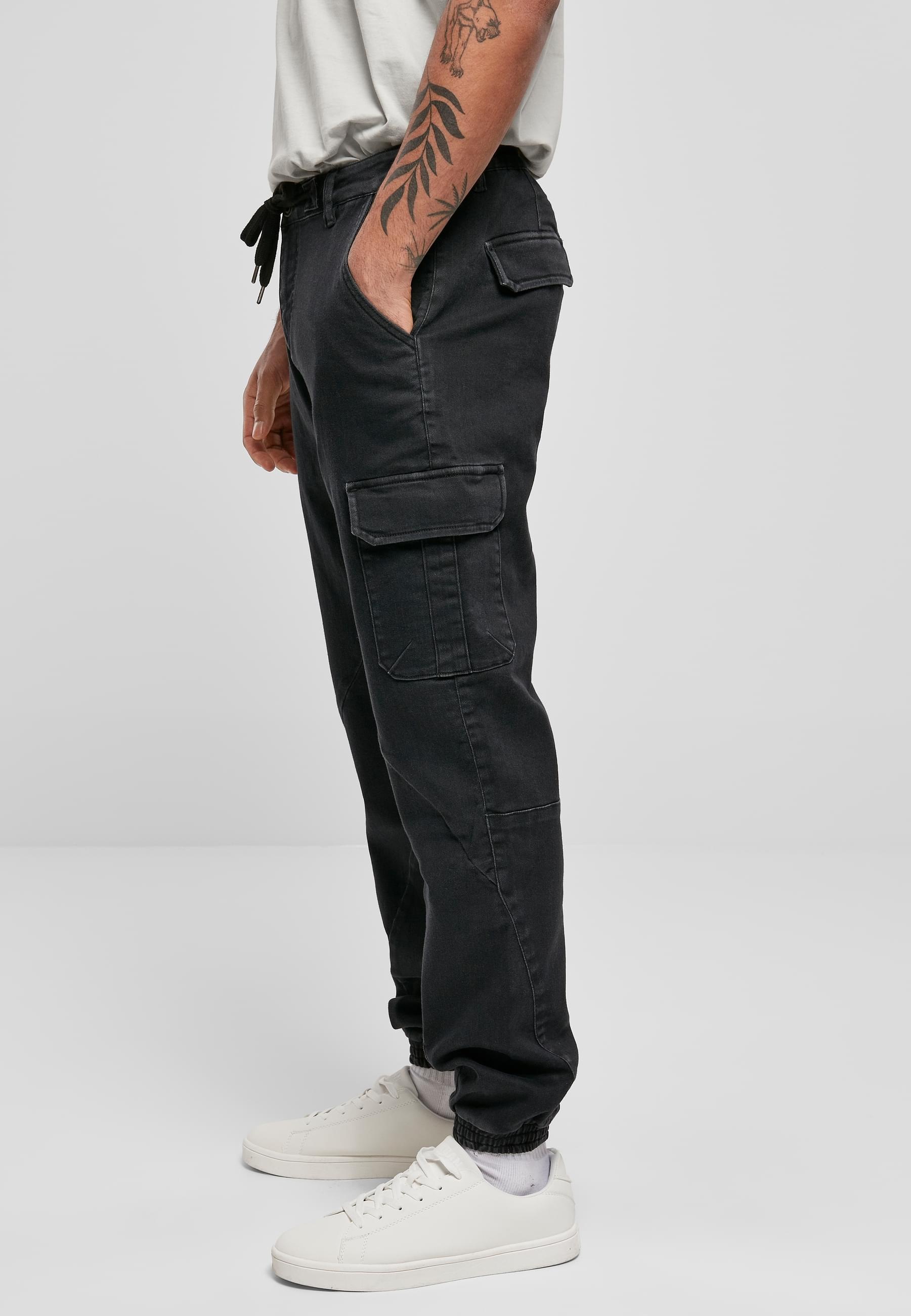 URBAN CLASSICS Cargohose »Urban Classics Herren Knitted Cargo Jogging Pants«, (1 tlg.)