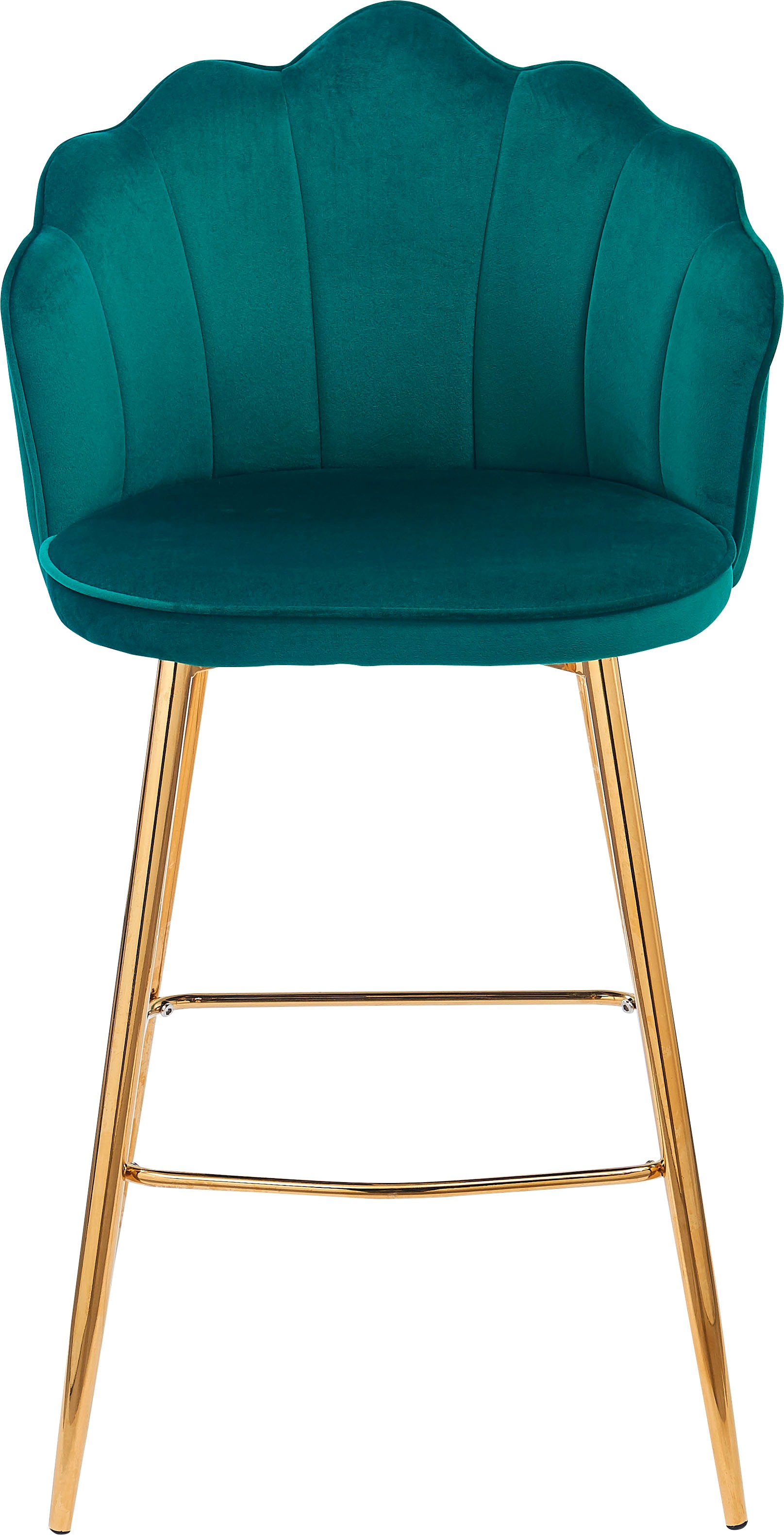 Thumbnail - SalesFever Barhocker "Clam Barstuhl mit Stil" Set, 2er Set, Extravagantes Muscheldesign im praktischen 2er Set